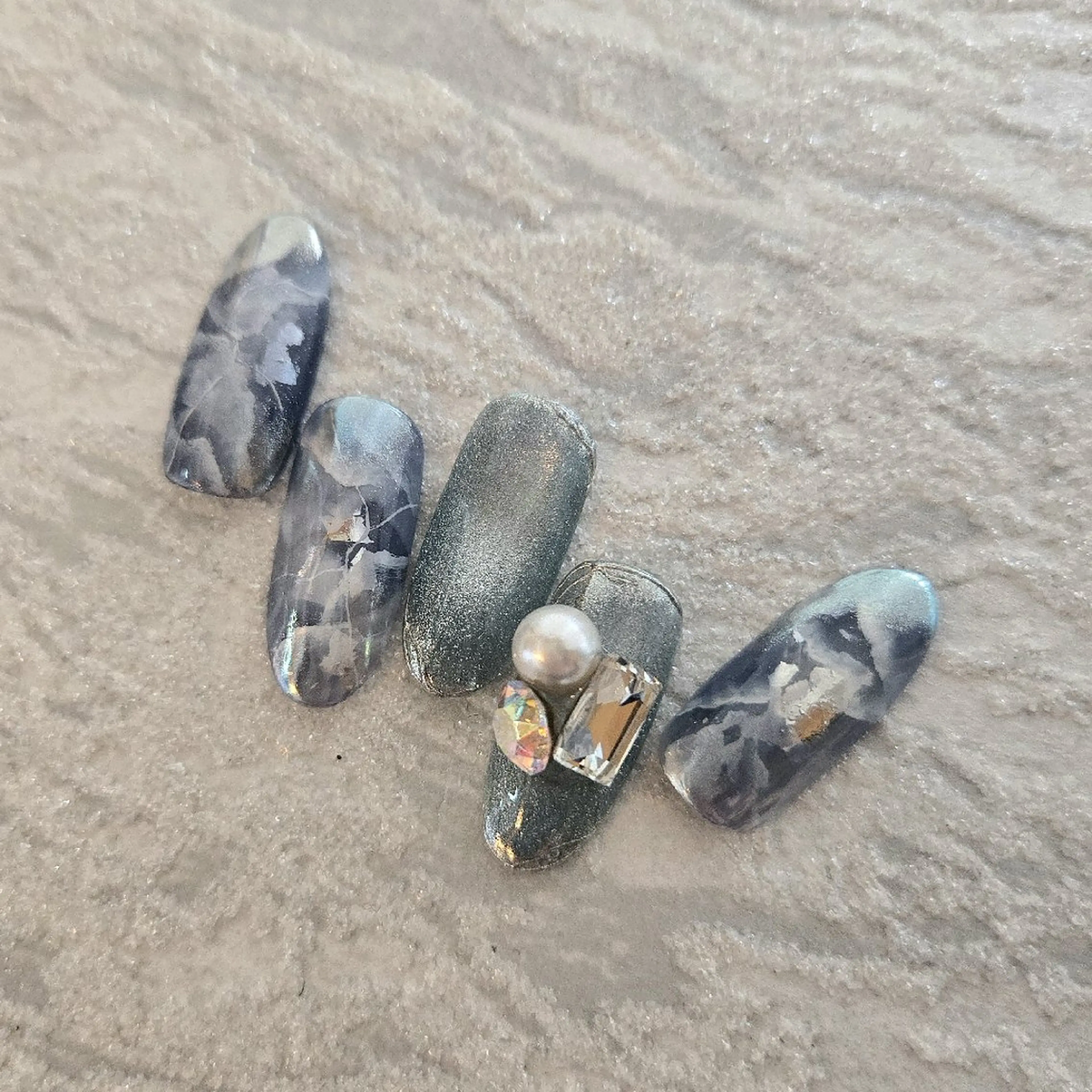 ネイル 長さ出し ジェルネイル スカルプネイル Nail Allure(ネイル アルーア)所属・Nail Allureのネイルデザイン