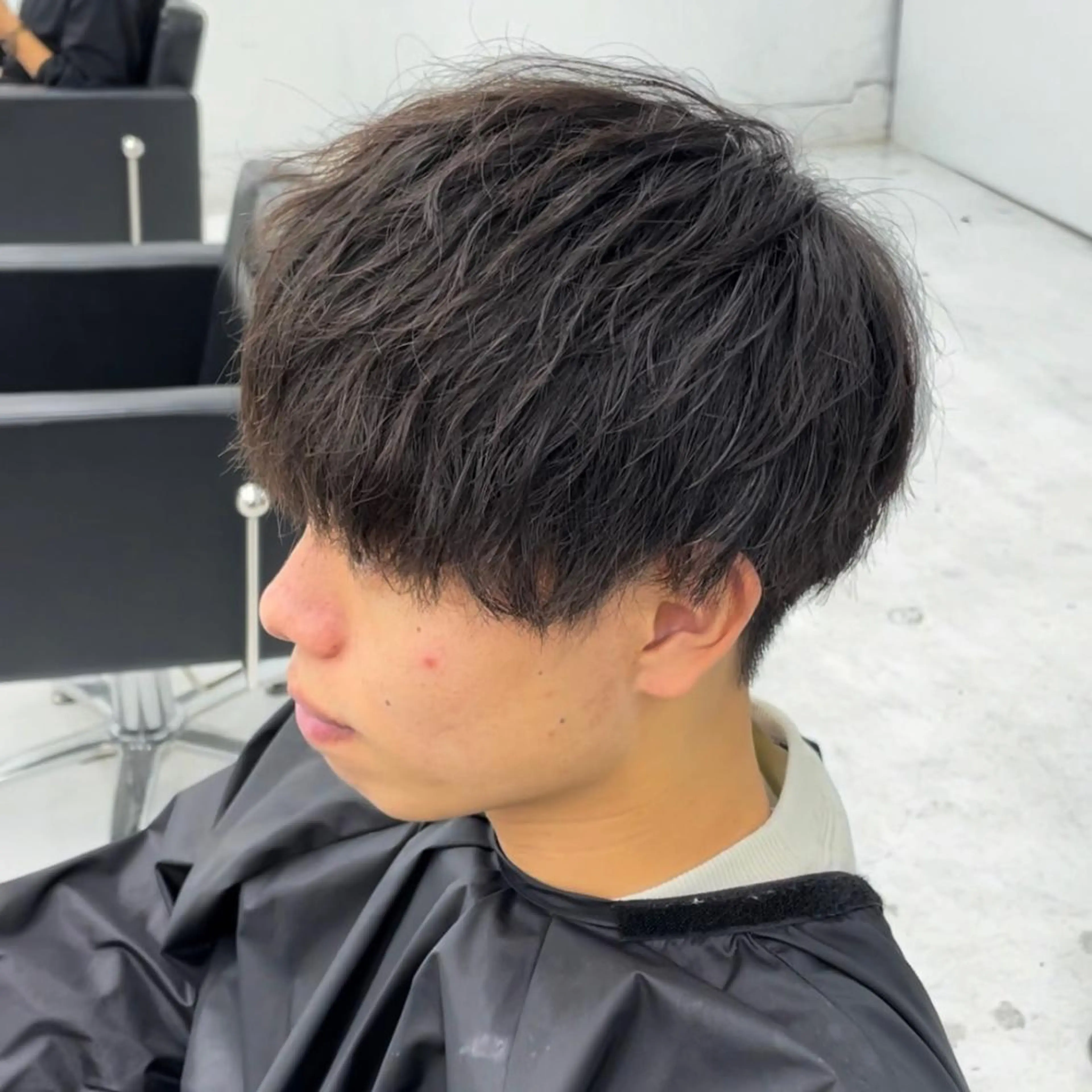 ミディアム メンズ マッシュ カット 【柏メンズパーマ職人 】店長　KAZUMAのヘアスタイル