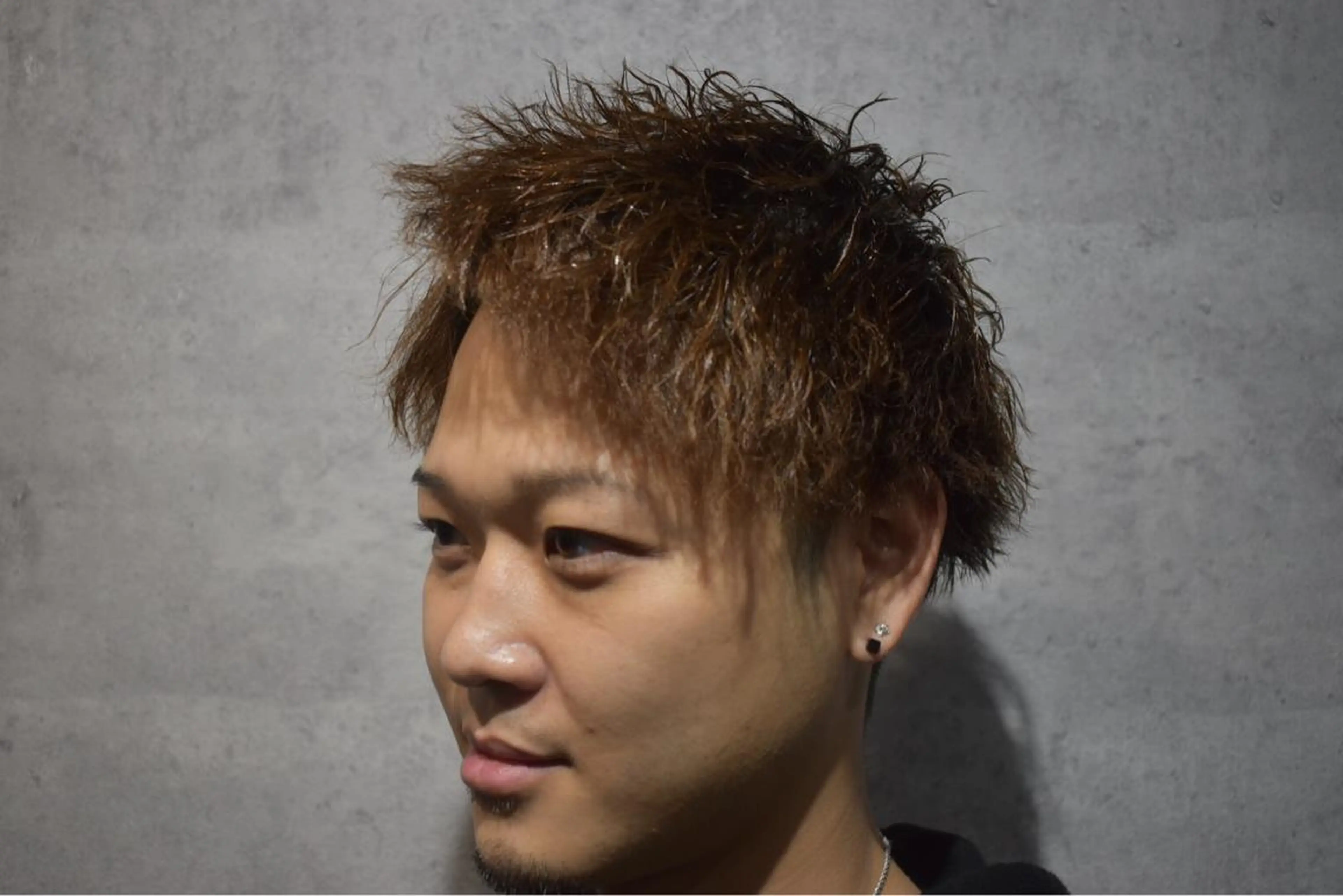 ショート パーマ メンズ カット パーマ ヘアセット Bar Ber HouseLavie所属・中西 将斗のヘアスタイル