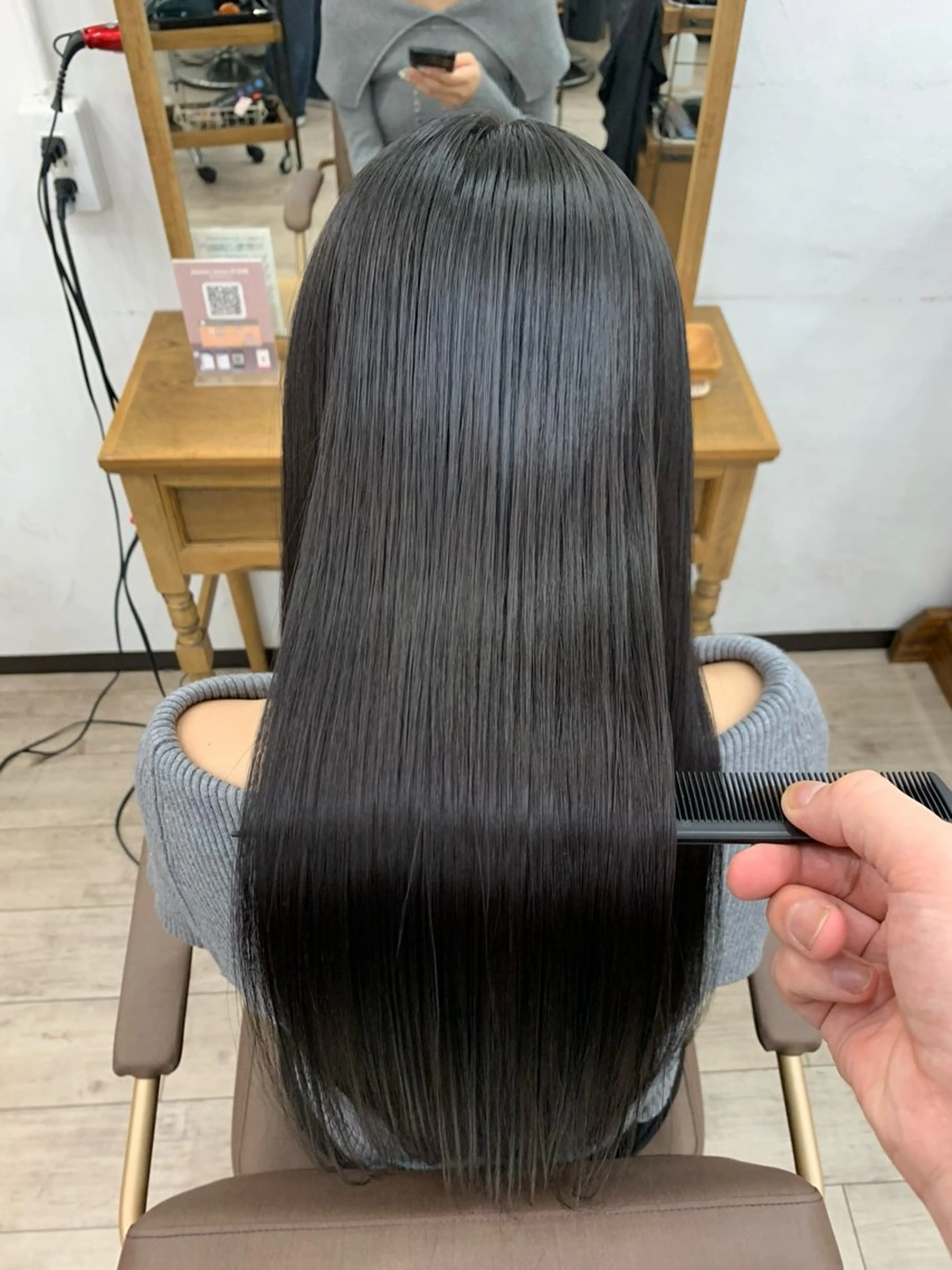 セミロング カット ヘアカラー トリートメント A'SHE横浜所属・髪質改善特化🔥縮毛 、美髪形成のプロ✂️のヘアスタイル