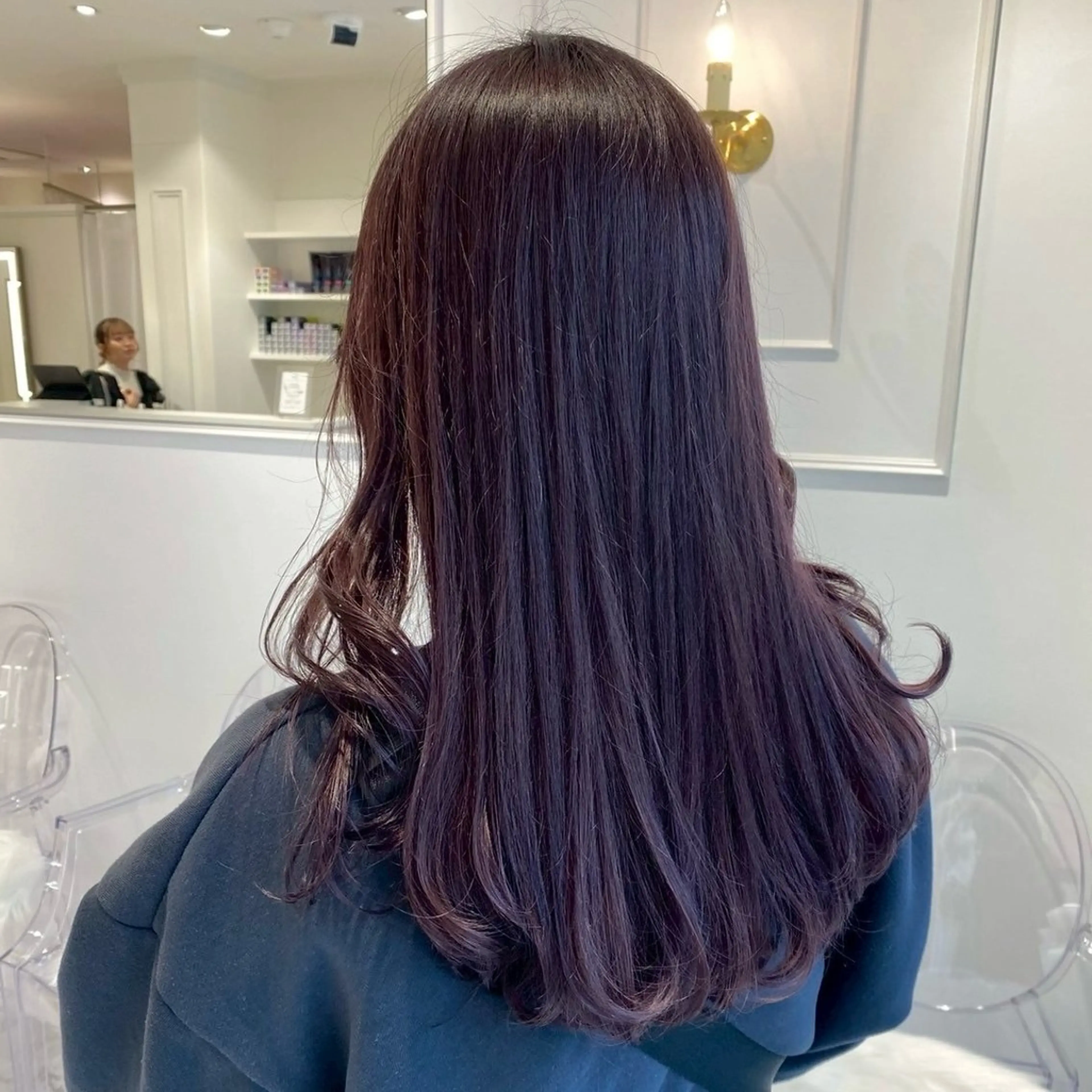 ロング カラー ヘアカラー Parve Mix 森 美遥🇰🇷🩶のヘアスタイル