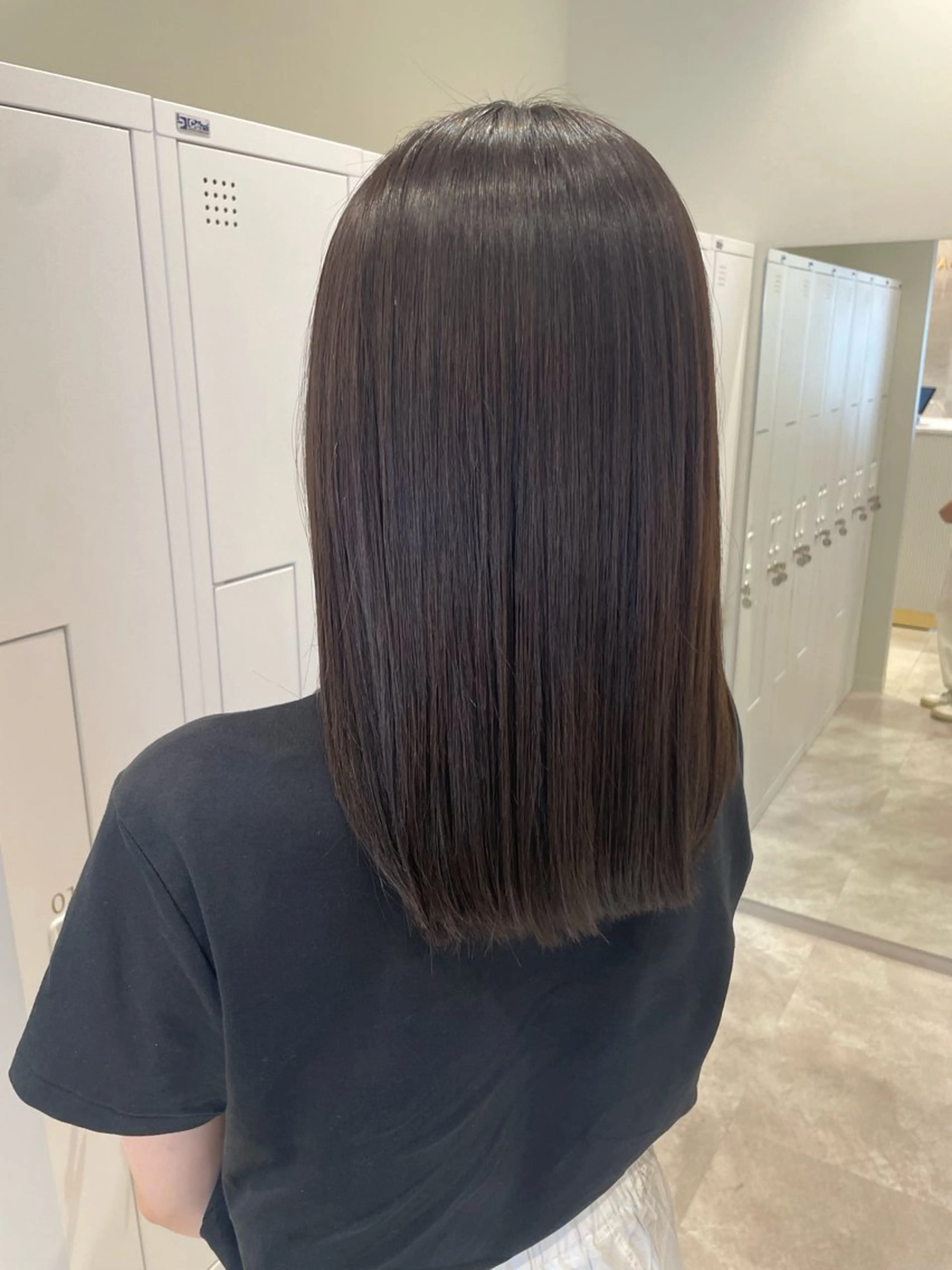 ミディアム カラー グレージュ オリーブグレージュ オリーブグレー 髪質改善 酸性ストレート カット ヘアカラー 縮毛矯正 女性リピ90%🍨 🩷佐藤みずきのヘアスタイル