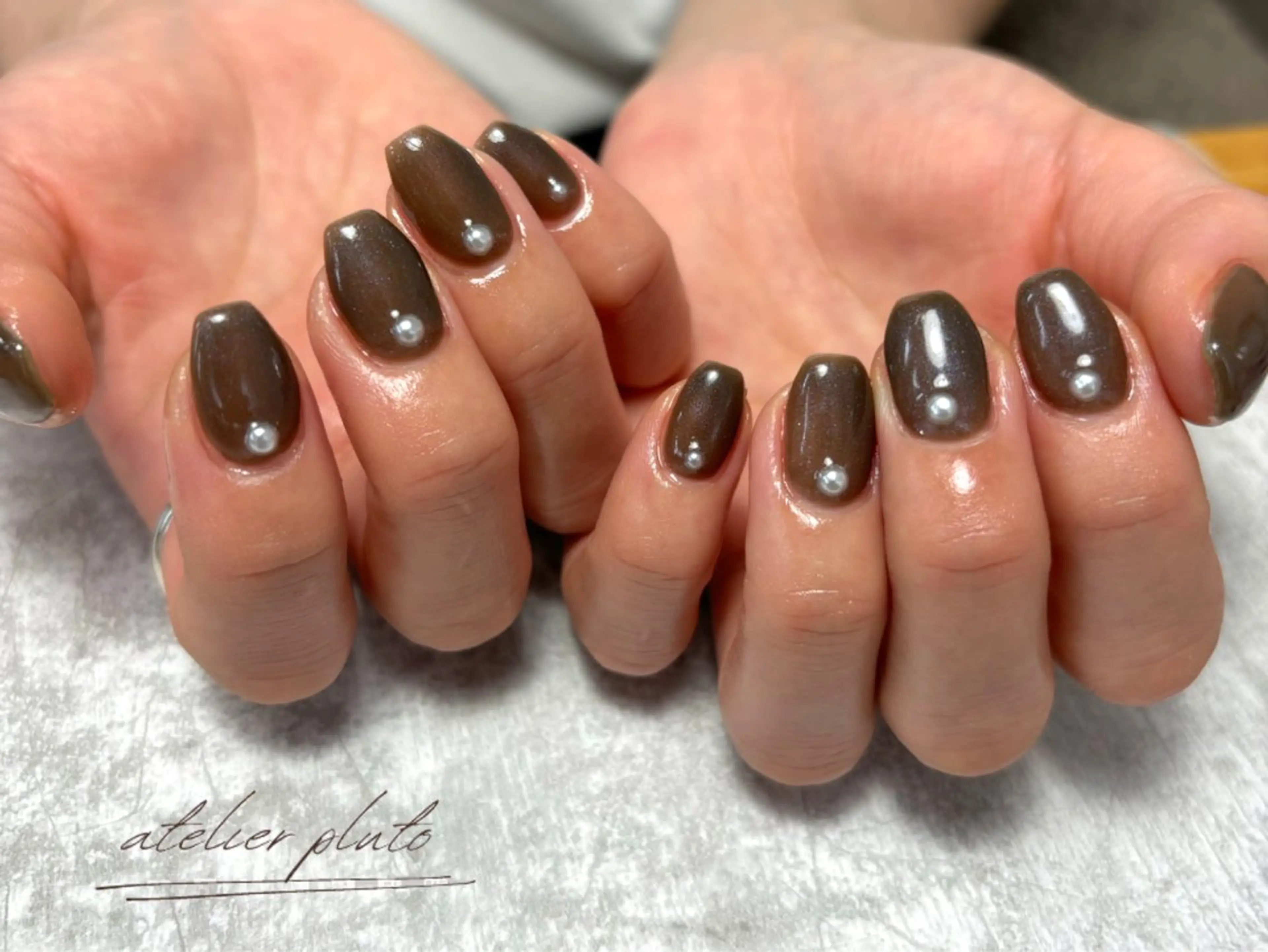 ネイル ラメ(グリッター) atelier plutoのネイルデザイン