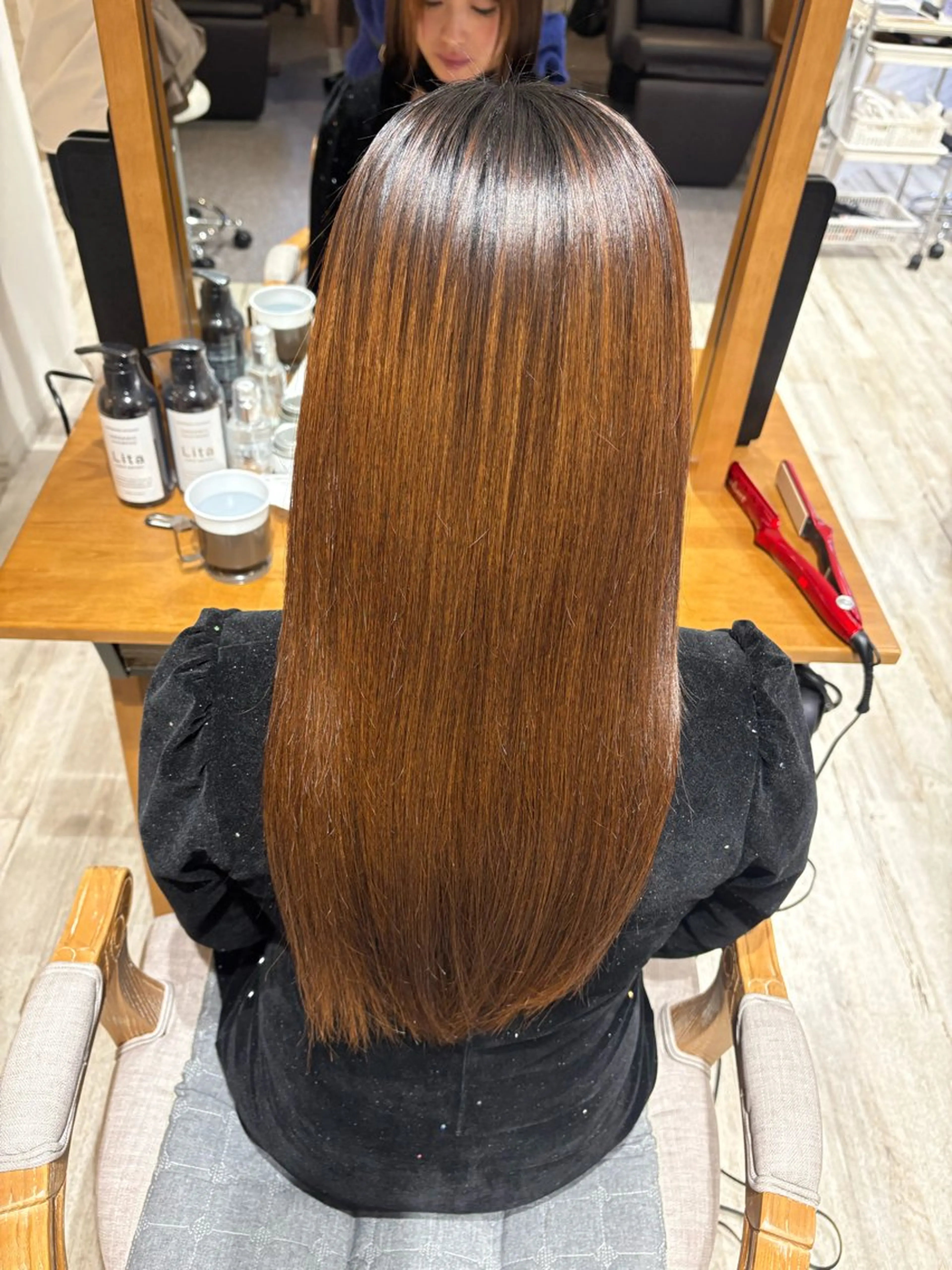 ロング 縮毛矯正 カット 縮毛矯正 透明感/韓国風 HIRARIのヘアスタイル