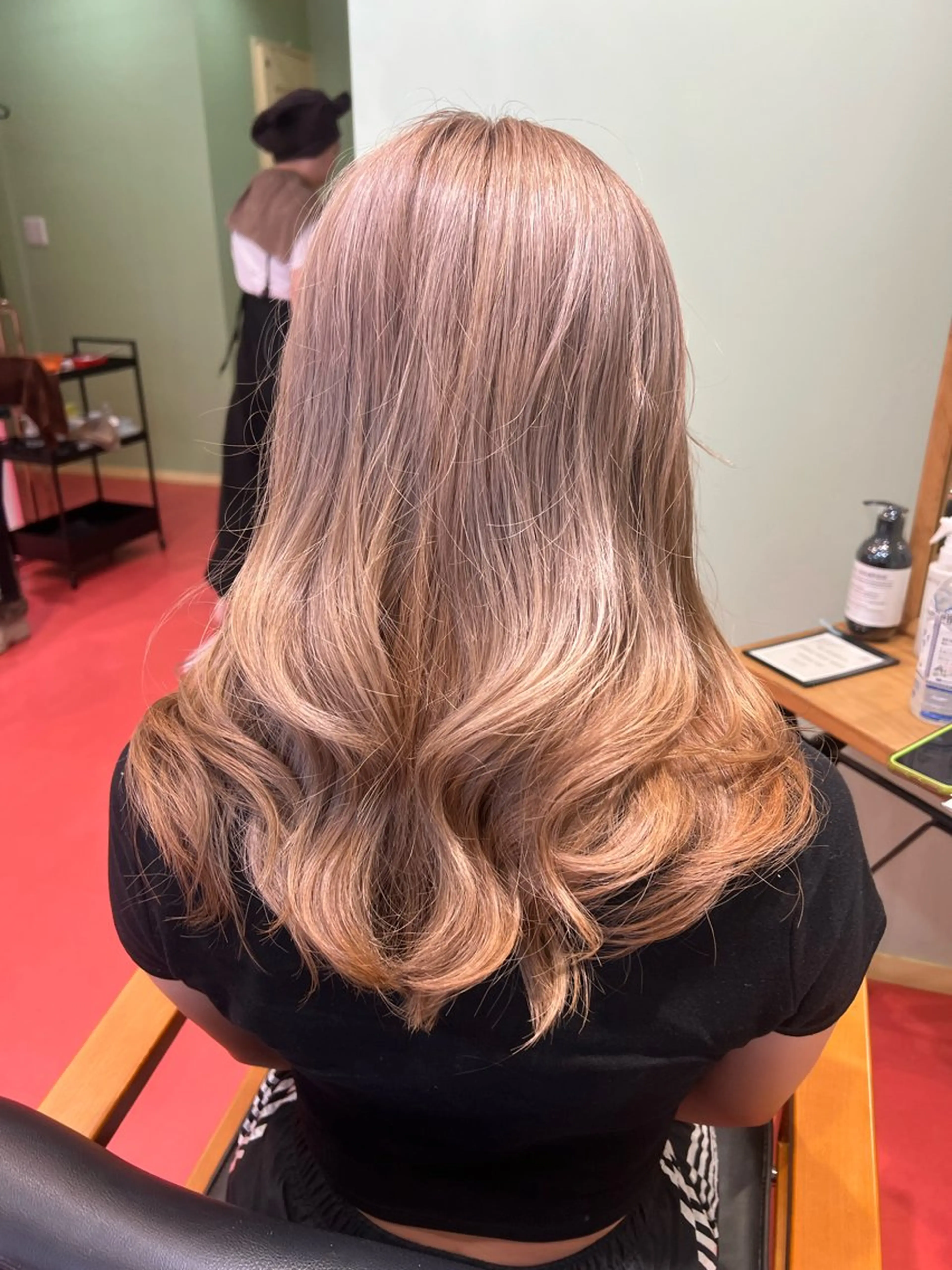 ロング カット ヘアカラー トリートメント 紙屋町ショート /ボブ　パーマ河内蓮のヘアスタイル