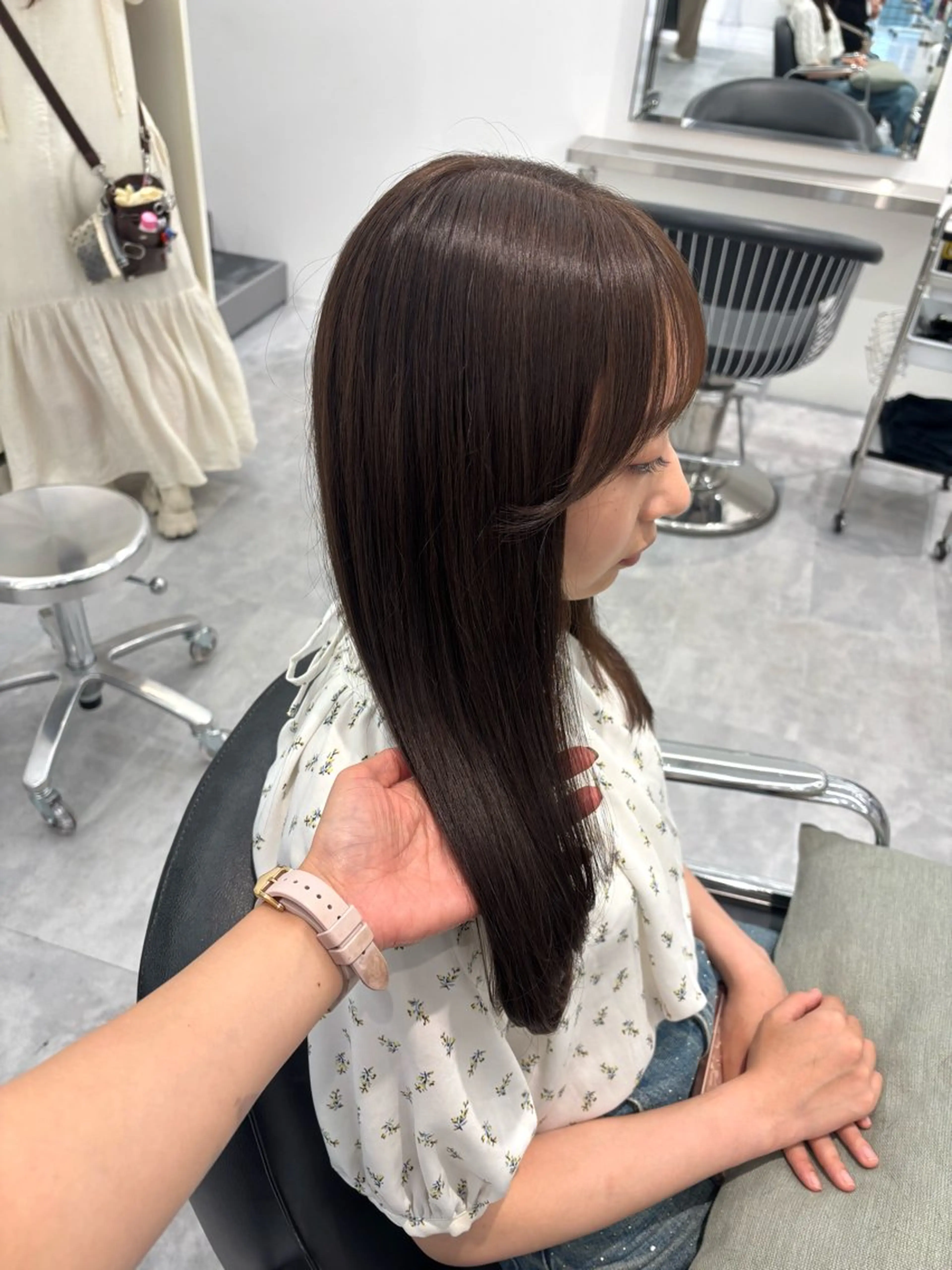 ロング カラー カット ヘアカラー ParveMix 🐾鳥取彩花のヘアスタイル