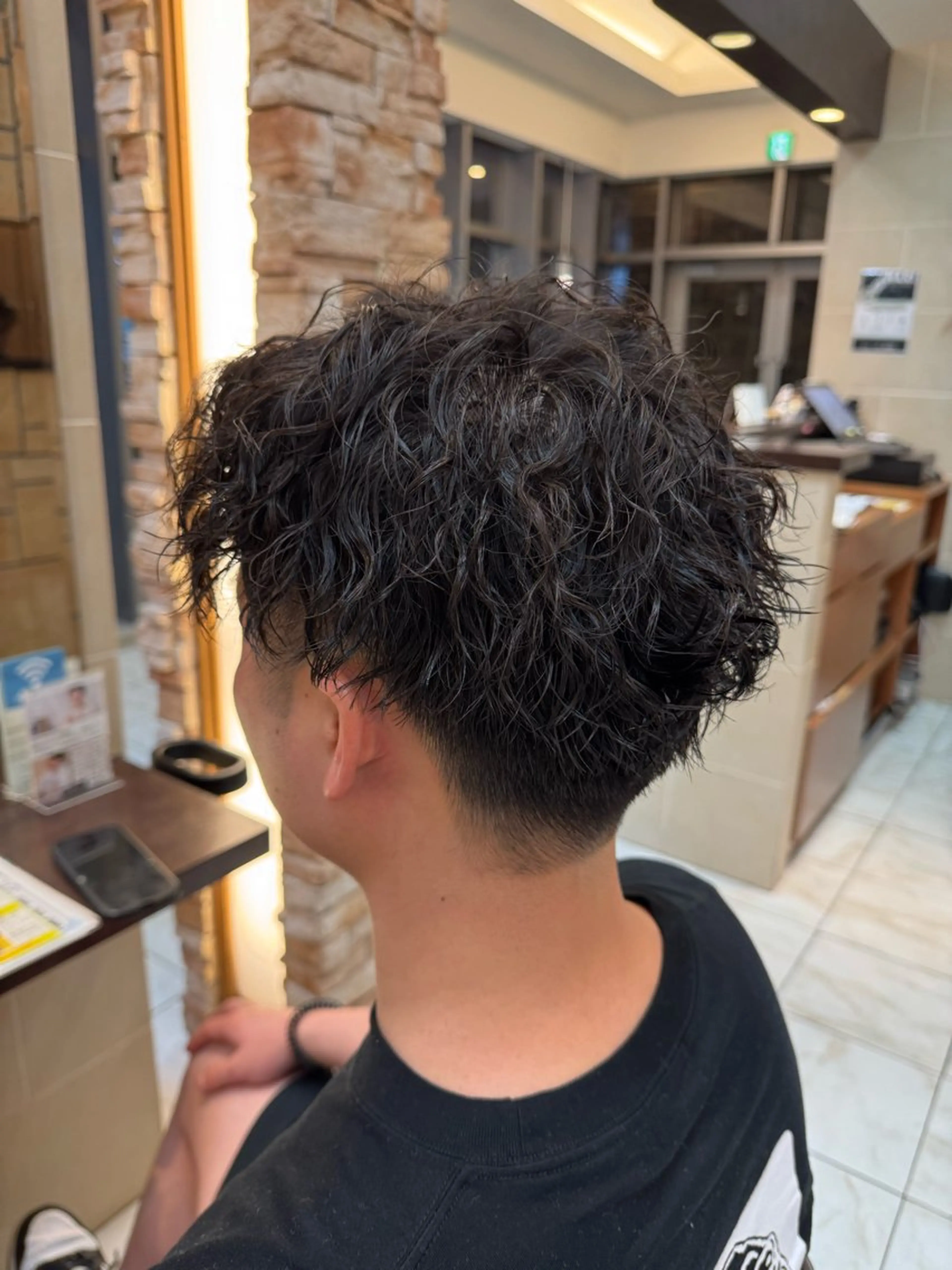 パーマ メンズ カット パーマ ⭐️透明感カラー/ パーマ⭐️宮野翔のヘアスタイル