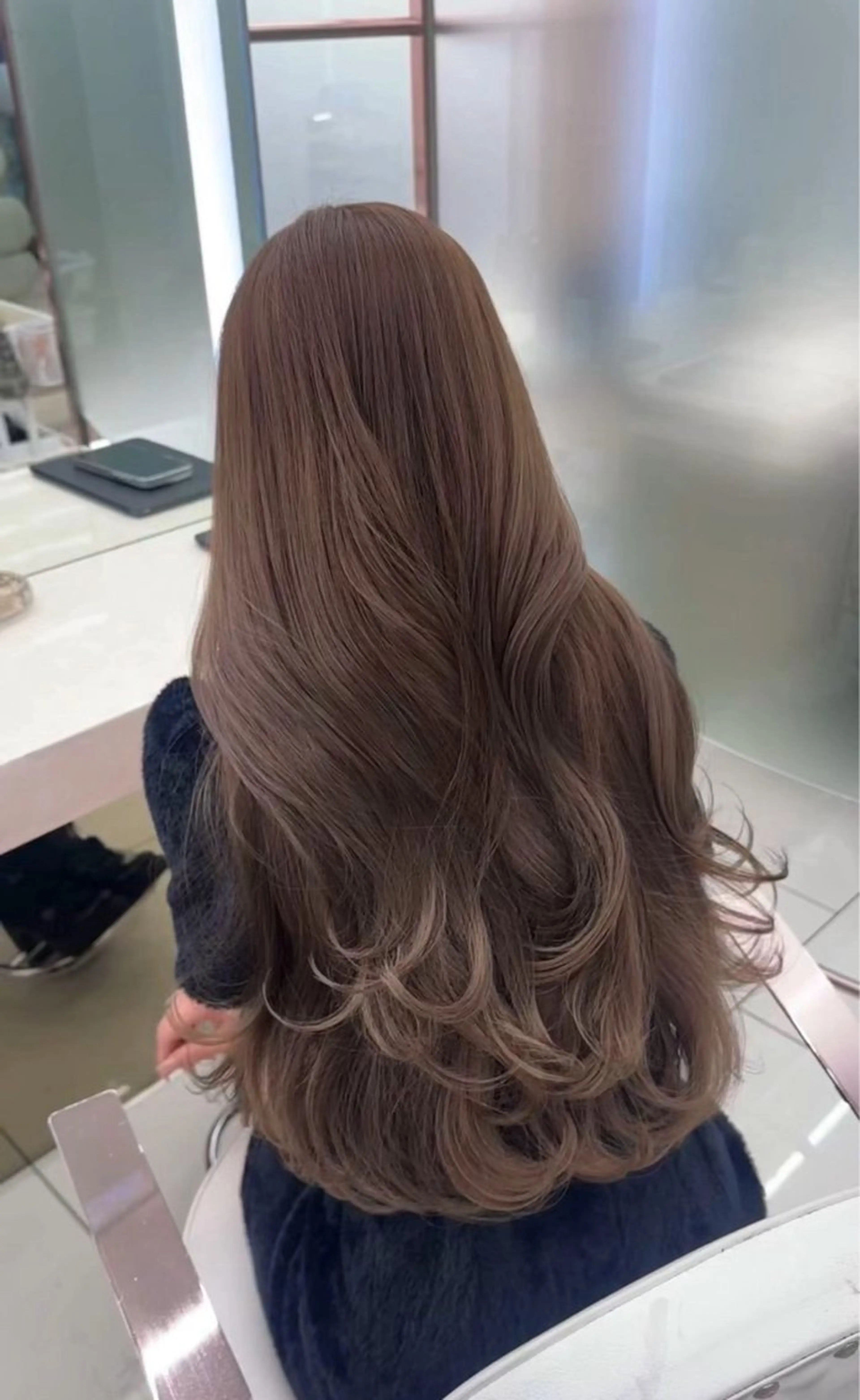 ロング カラー 透明感カラー🫧銀座 sana໒꒱· ﾟのヘアスタイル