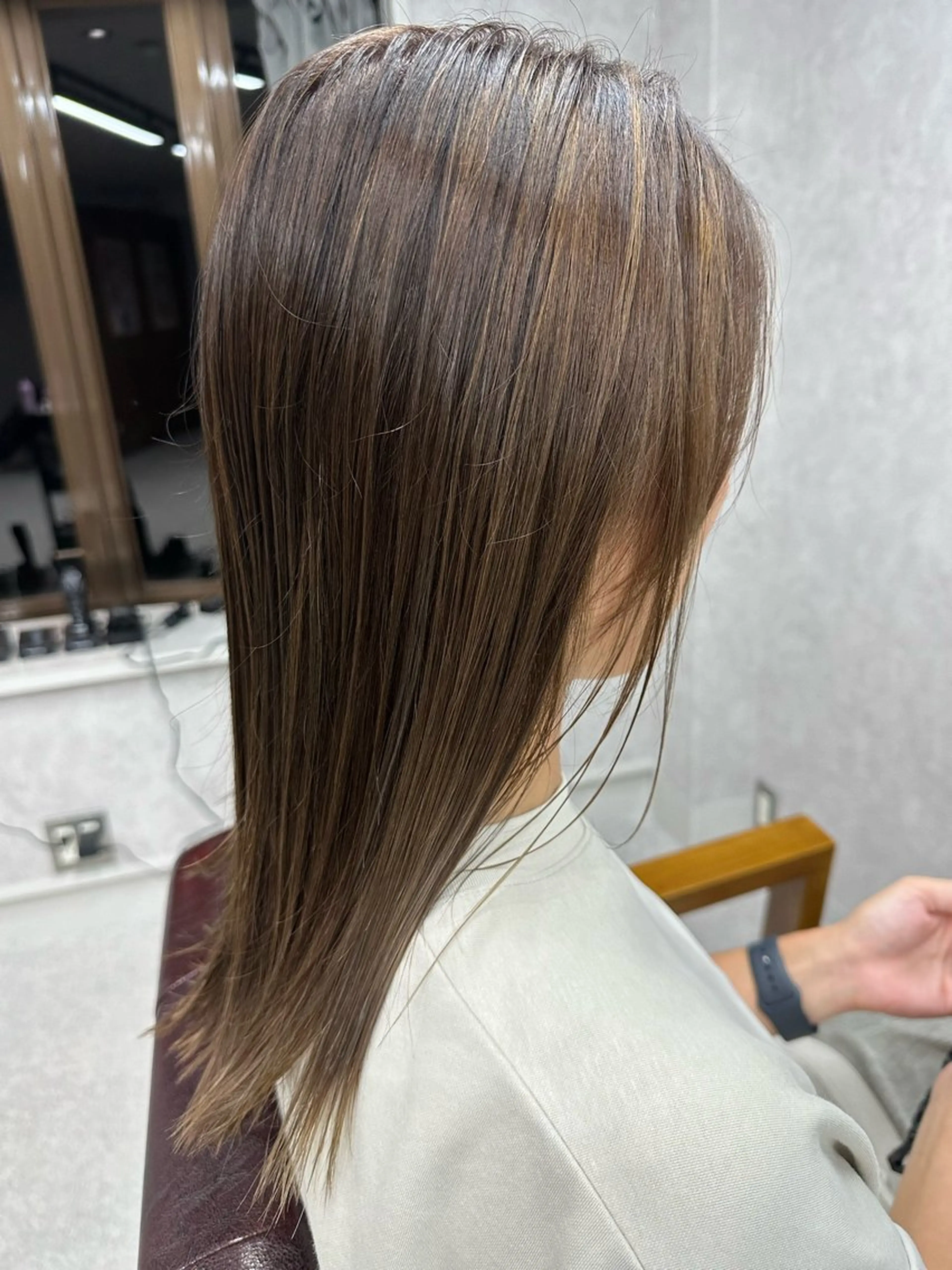 ロング カラー カット ヘアカラー トリートメント Lien 深井店のヘアスタイル