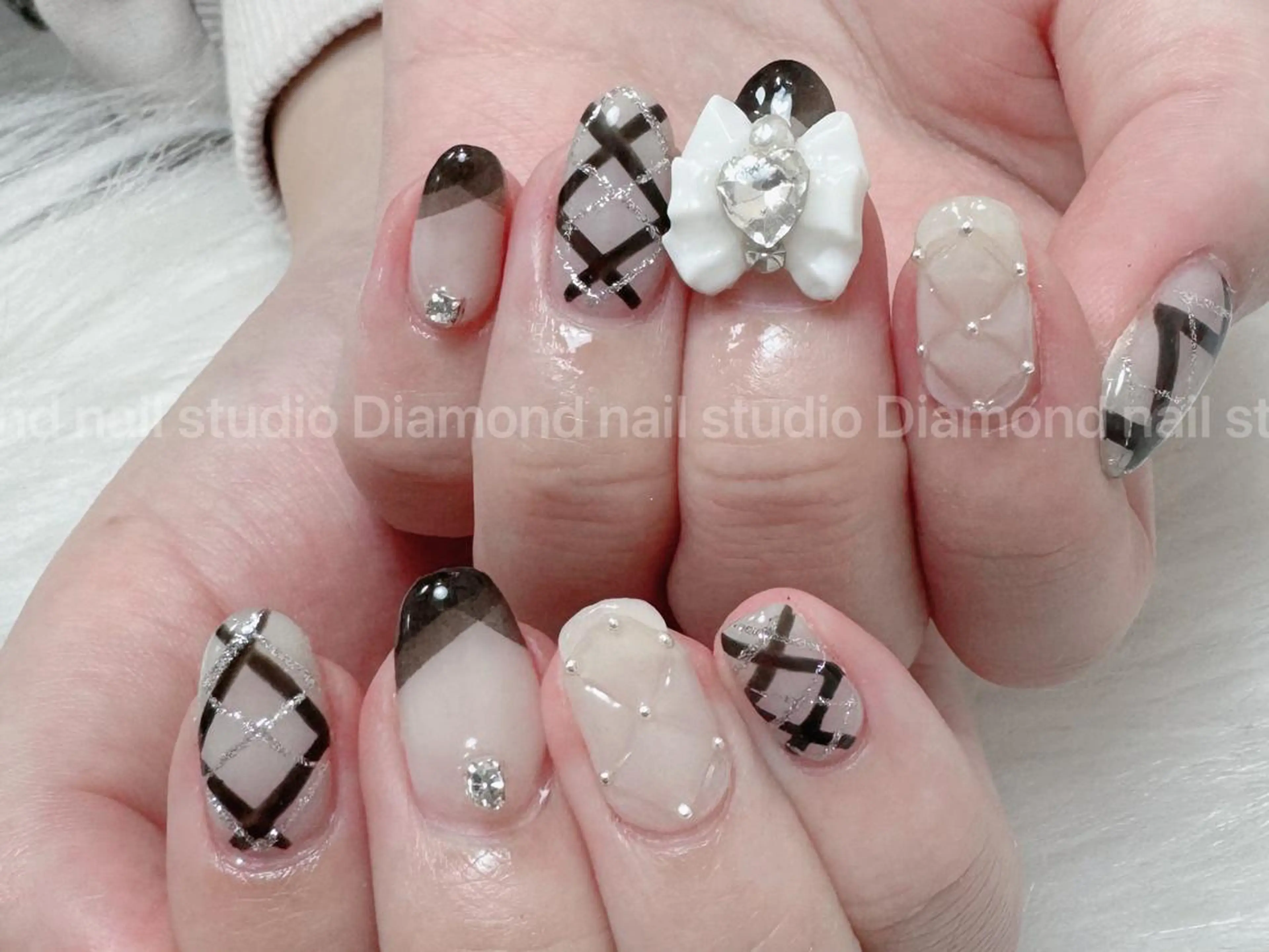 ネイル ハンドネイル DIAMOND Nail🍒のネイルデザイン