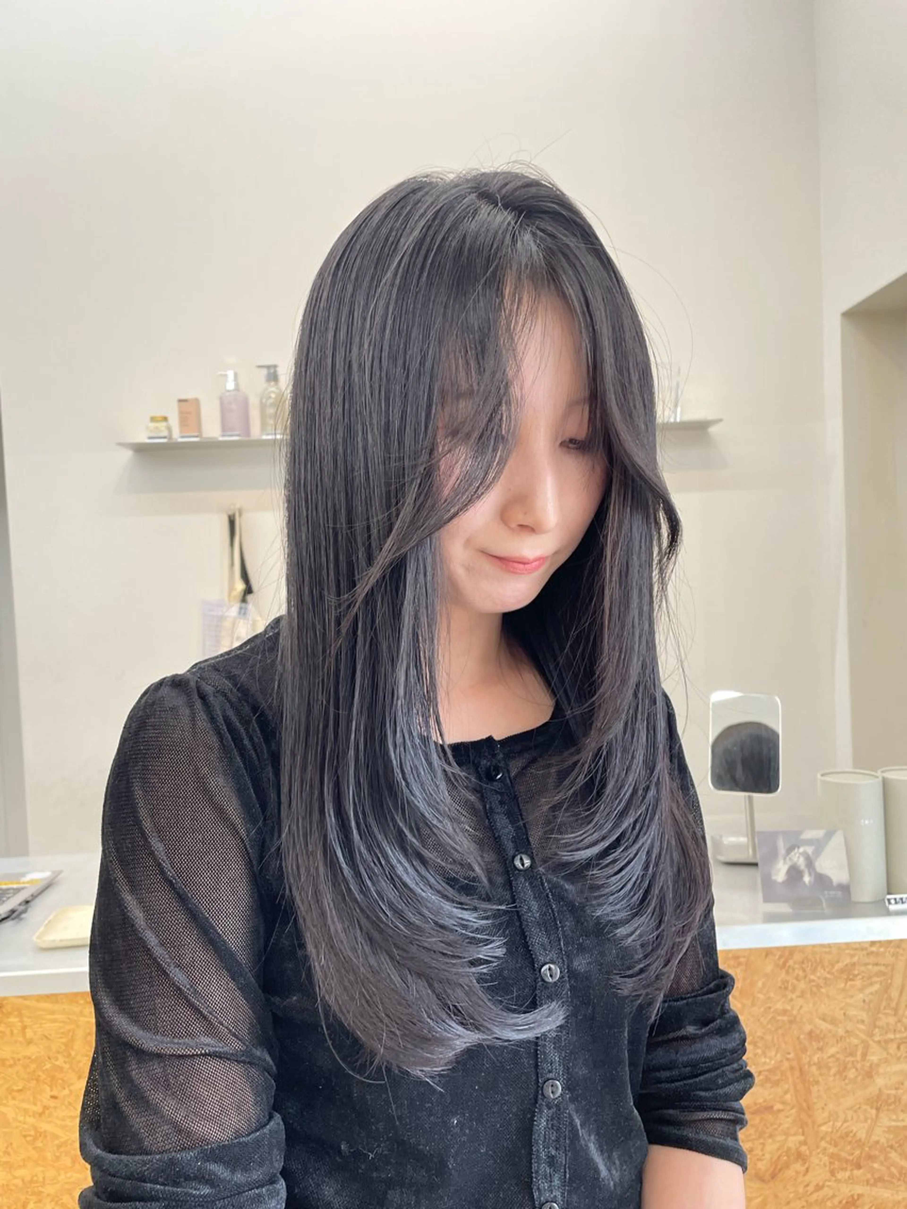 ロング レイヤーカット カット トリートメント 宮本 祥生のヘアスタイル