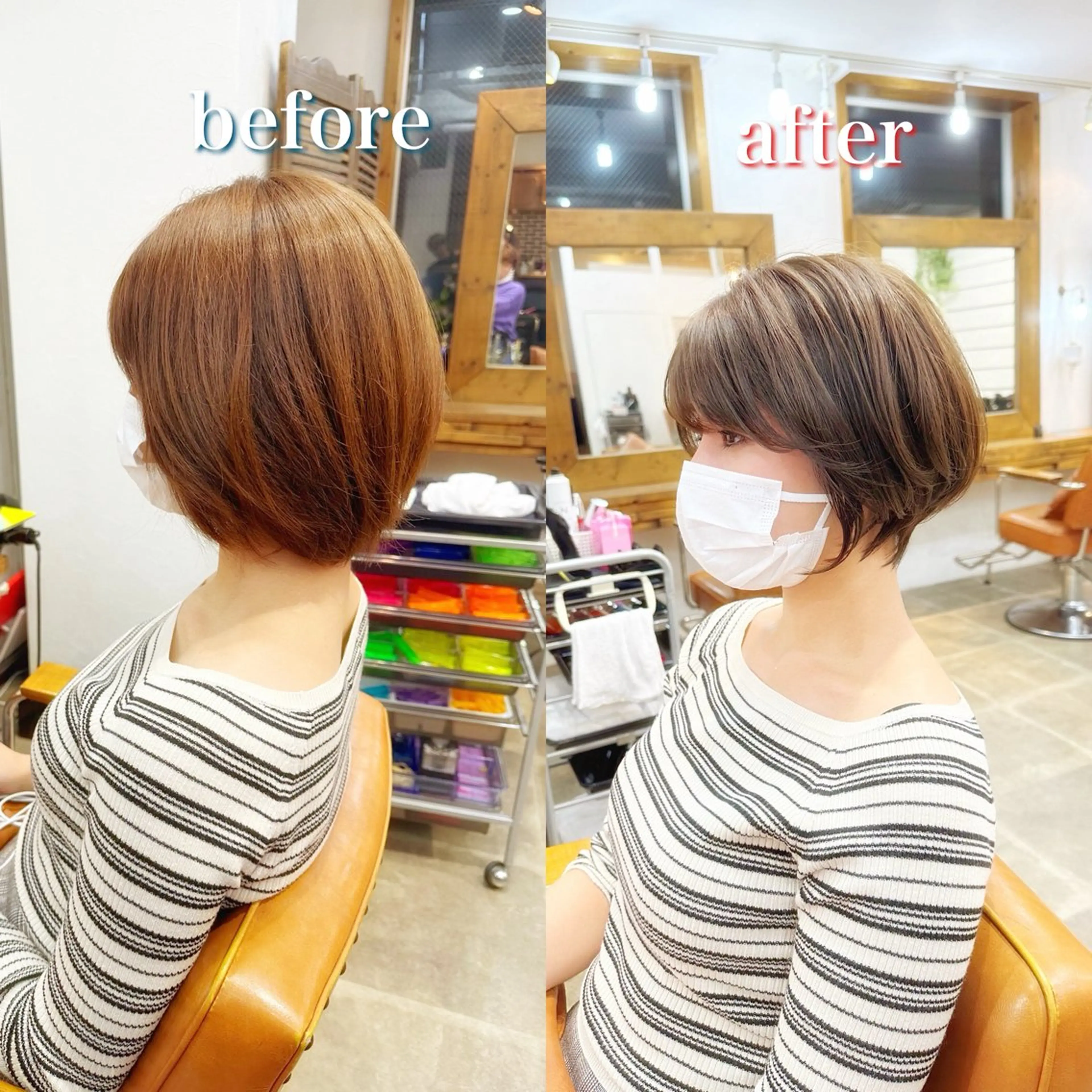 ショート カラー newline銀座所属・銀座ショート/ 大人ショート/金子涼のヘアスタイル