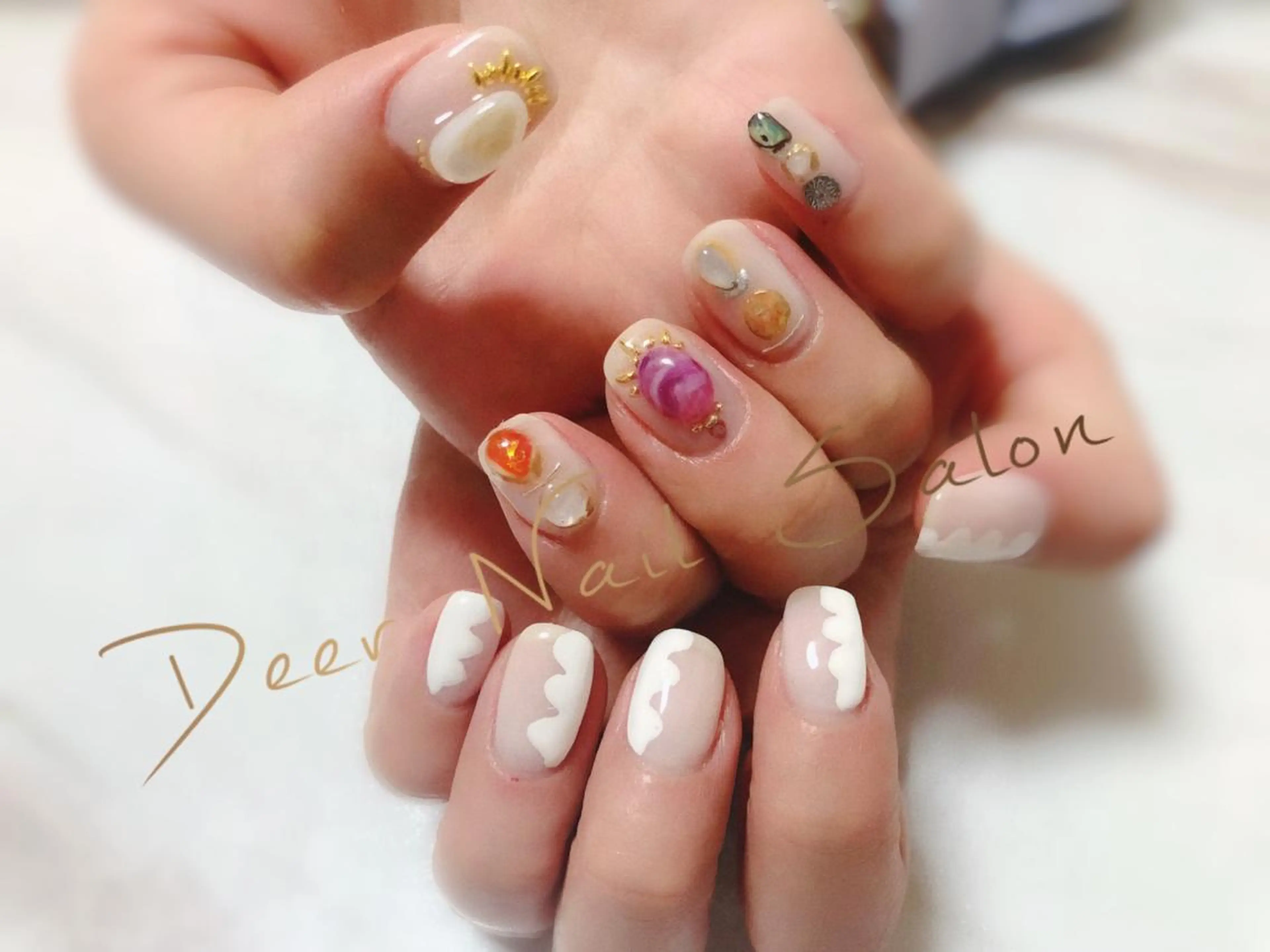 ネイル ハンドネイル Peachy 🍑のネイルデザイン