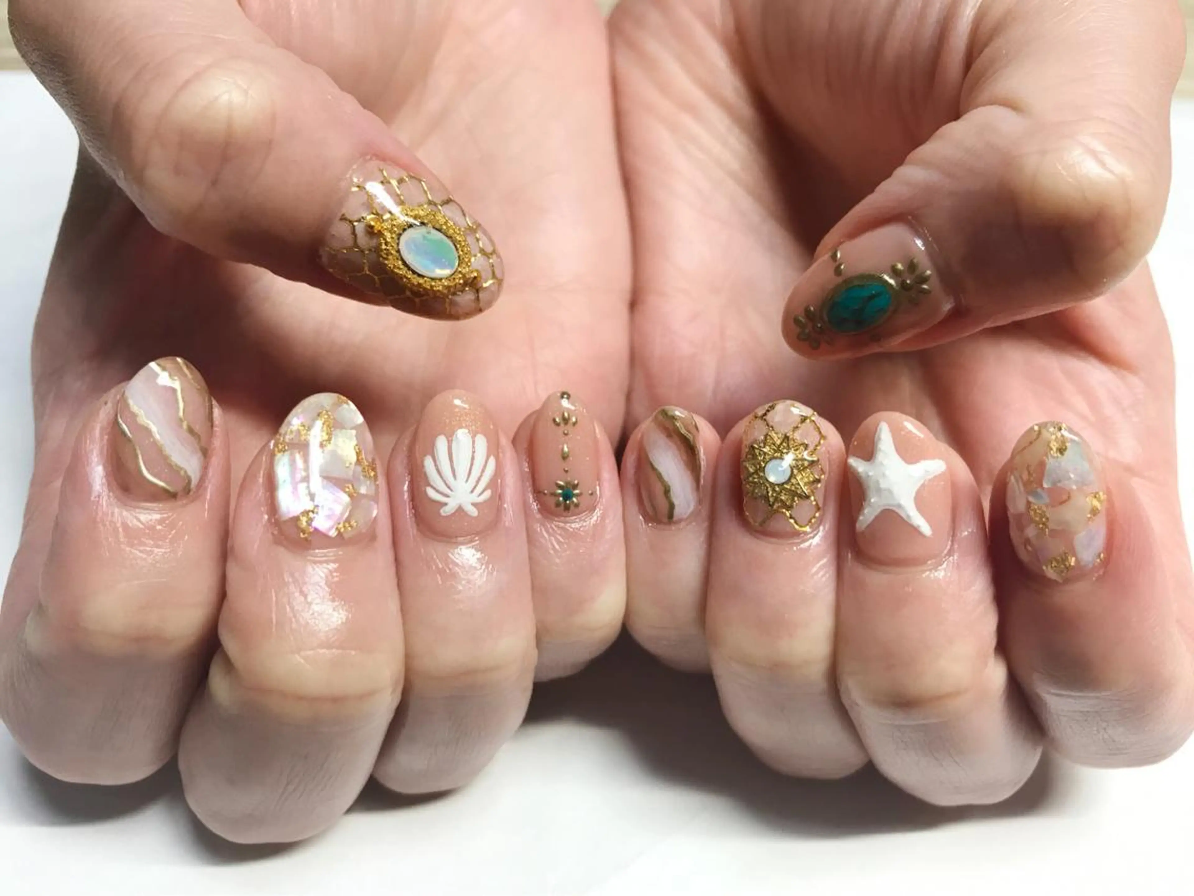 ネイル アートネイル nail salon en familleのネイルデザイン