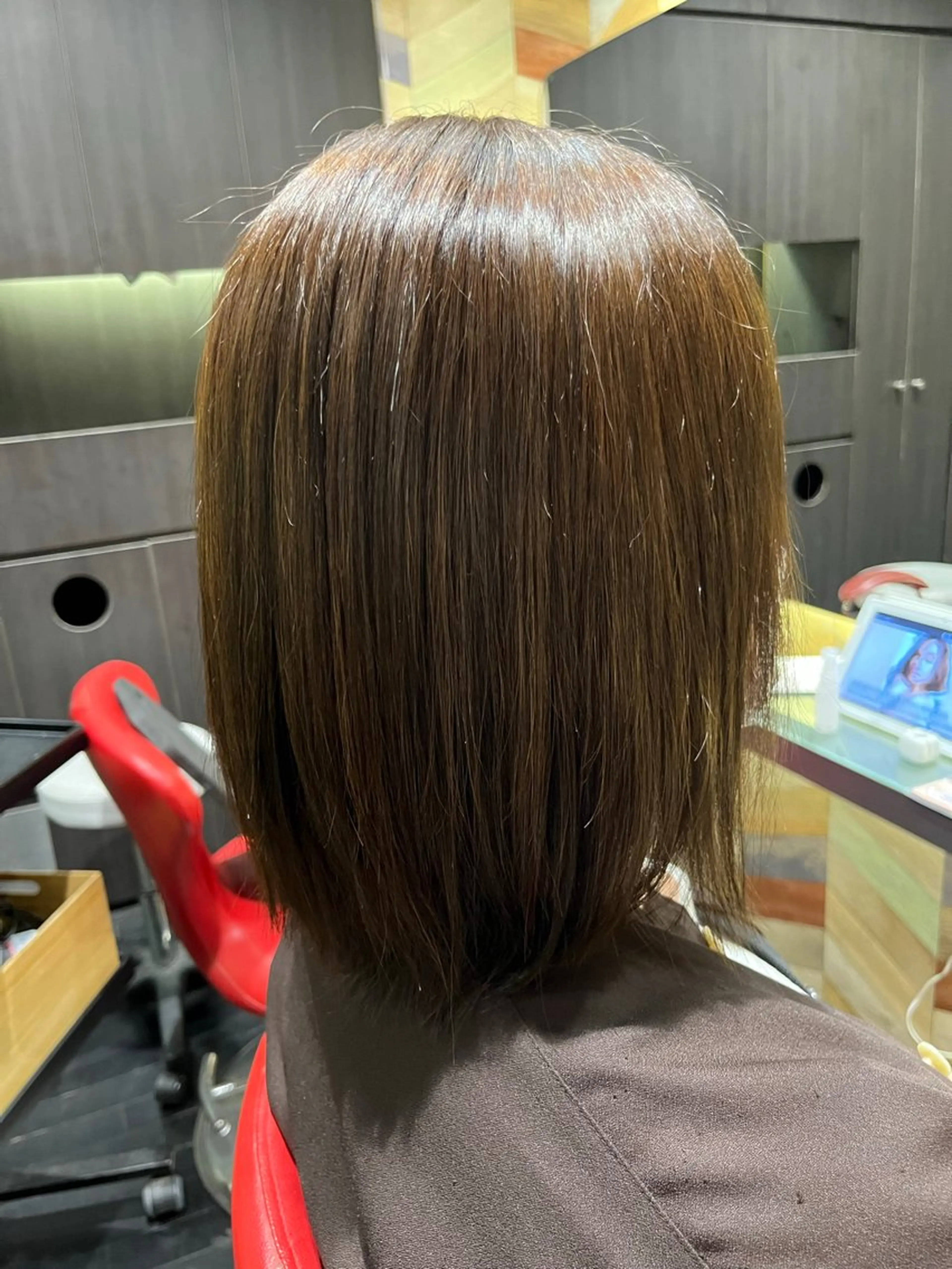 ケアカラー+3stepトリートメントの写真