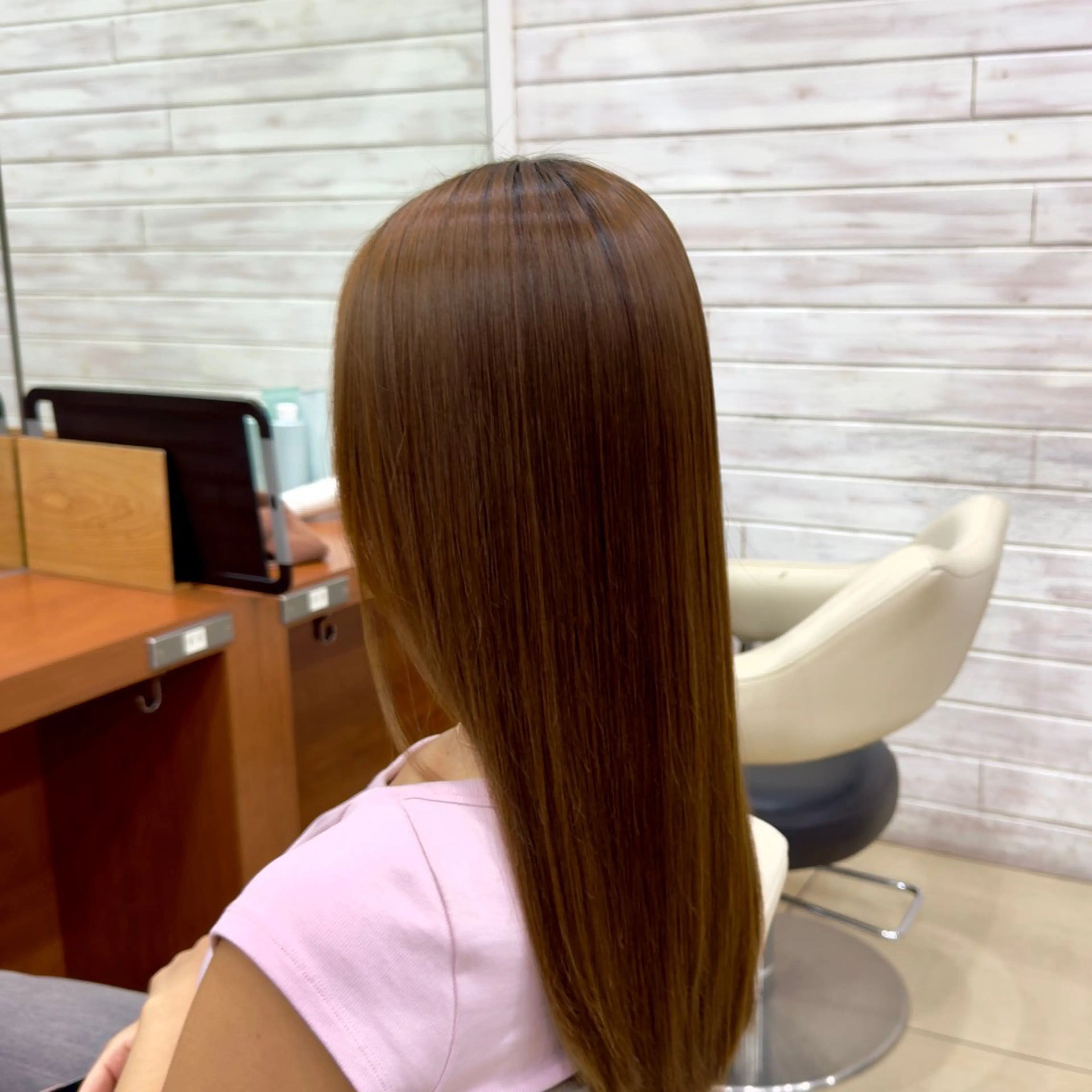 ロング 縮毛矯正 トリートメント ⛄️艶カラー⛄️ ✨パーマ✨又吉のヘアスタイル