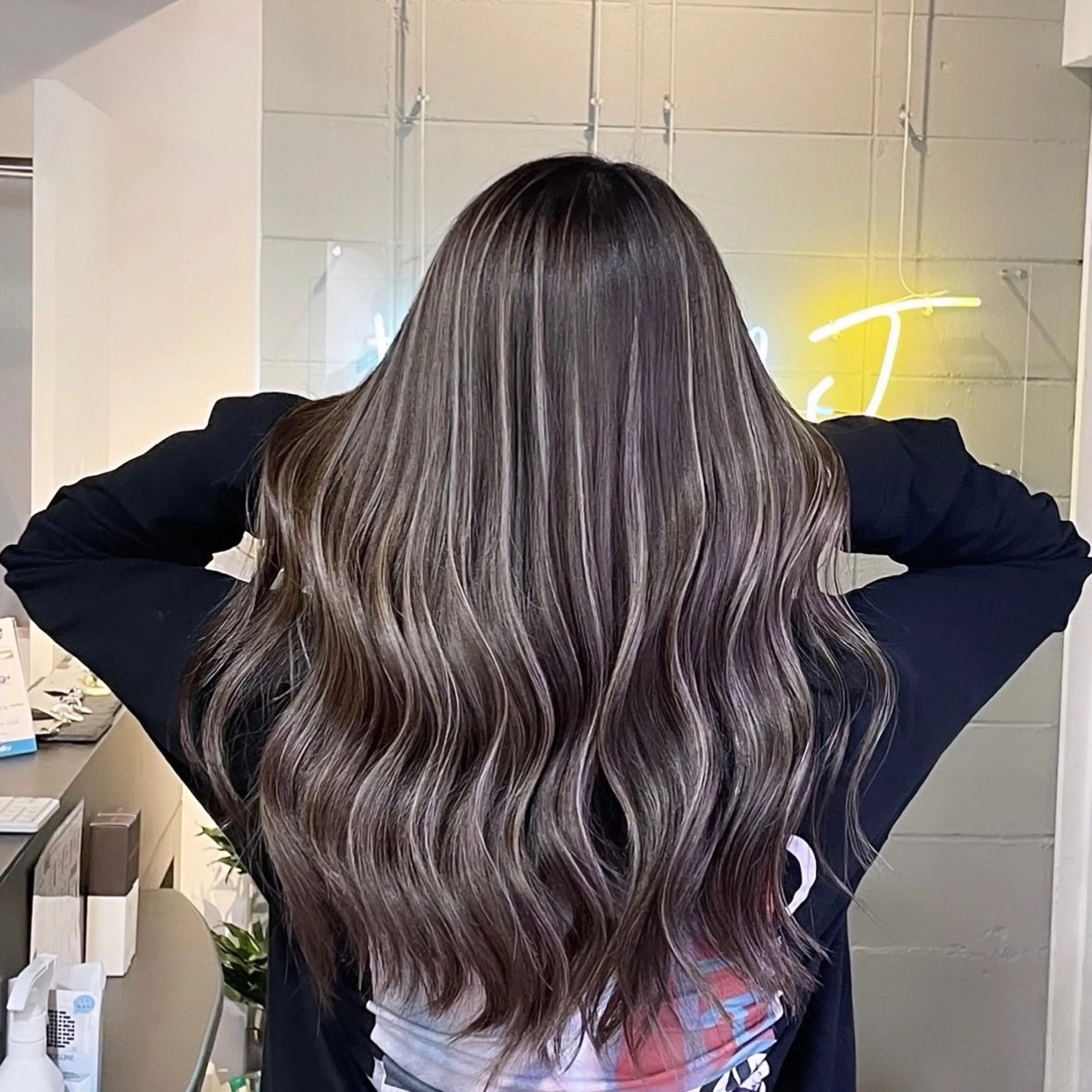 ロング カラー ヘアカラー ハイトーン/ダブル カラー/akihoのヘアスタイル