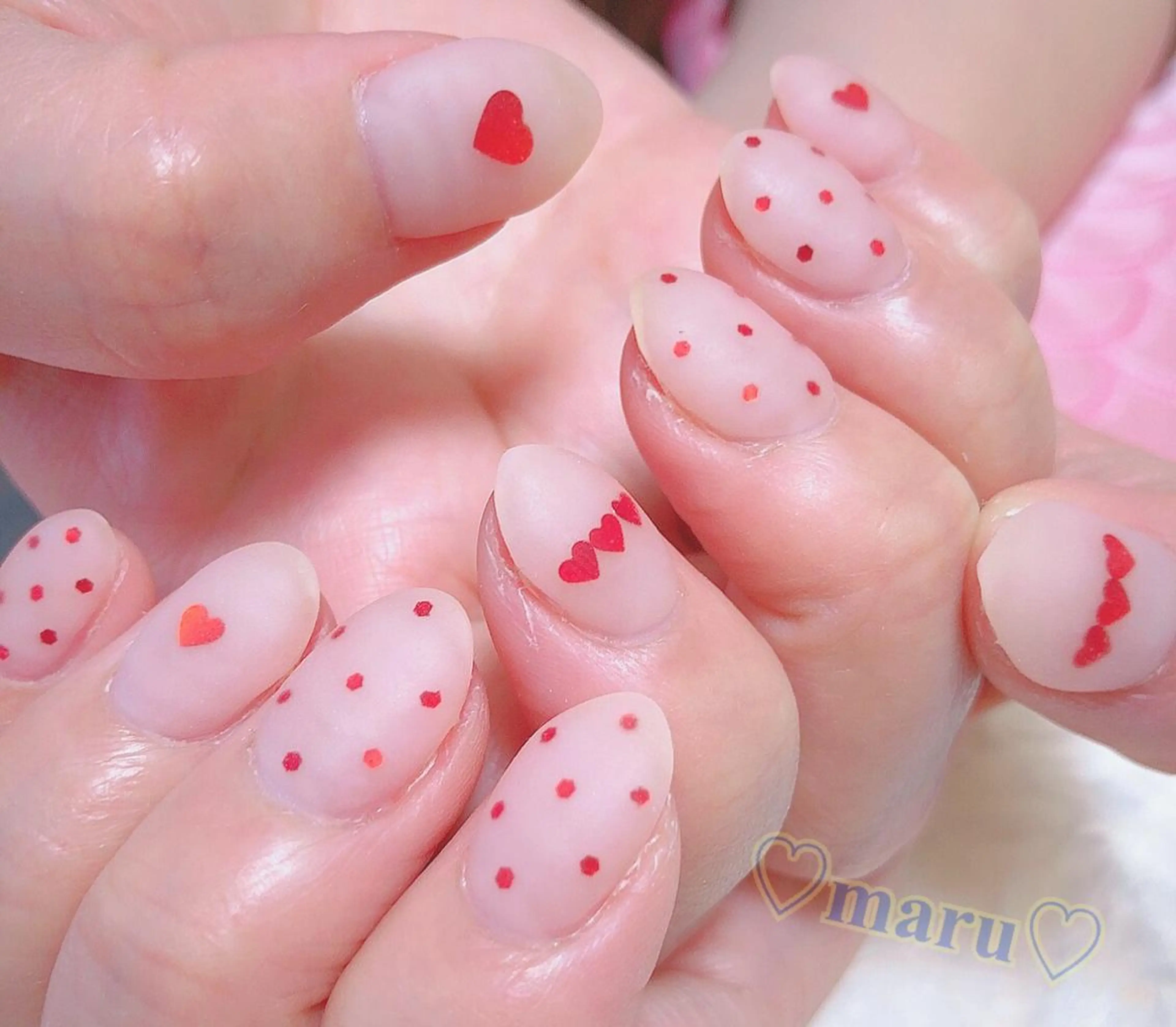 ネイル ハンドネイル フットネイル まるみ ♡のネイルデザイン