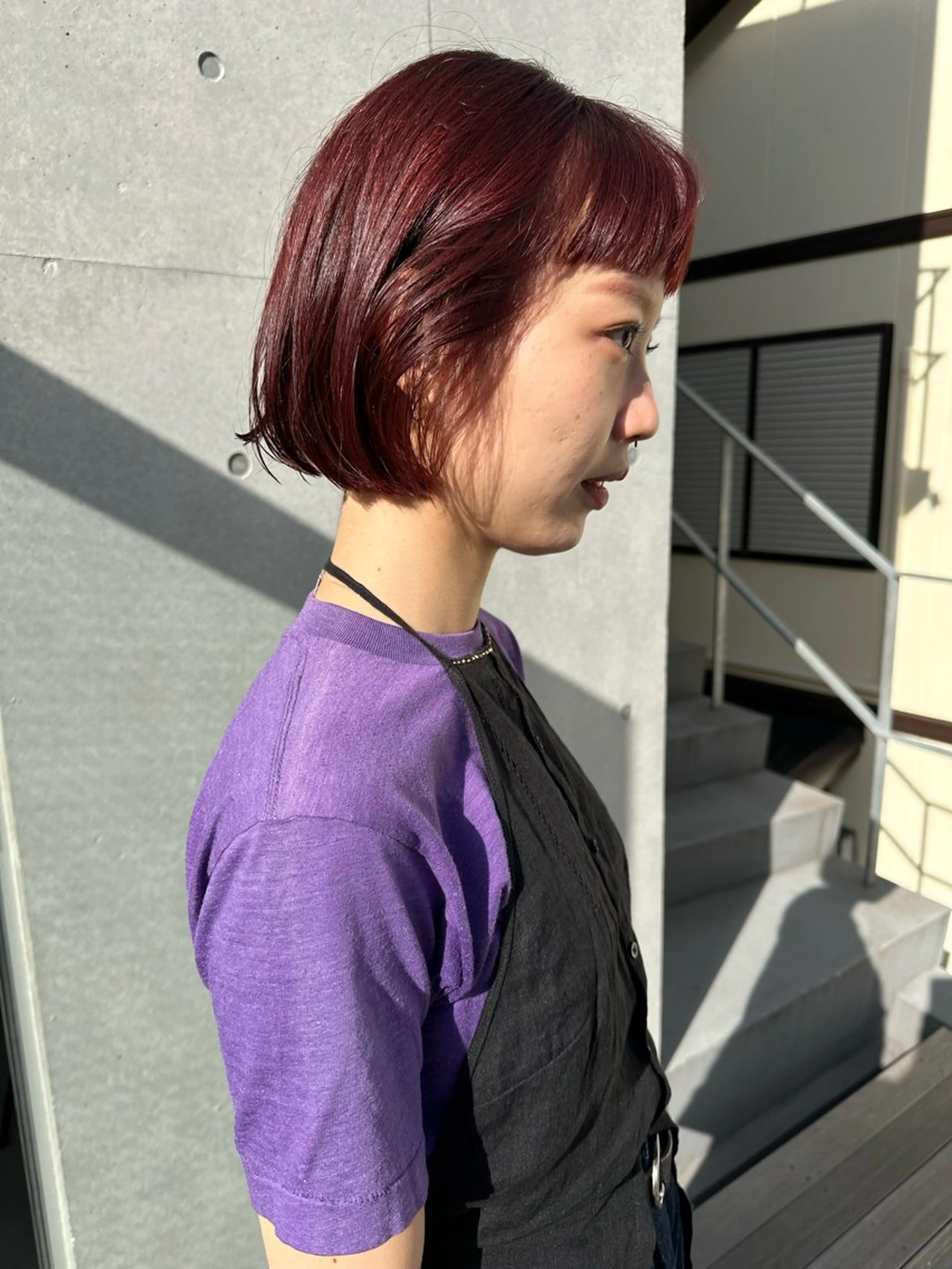 ショート カット ヘアカラー ボブ/似合わせカット /ニュアンスカラーのヘアスタイル