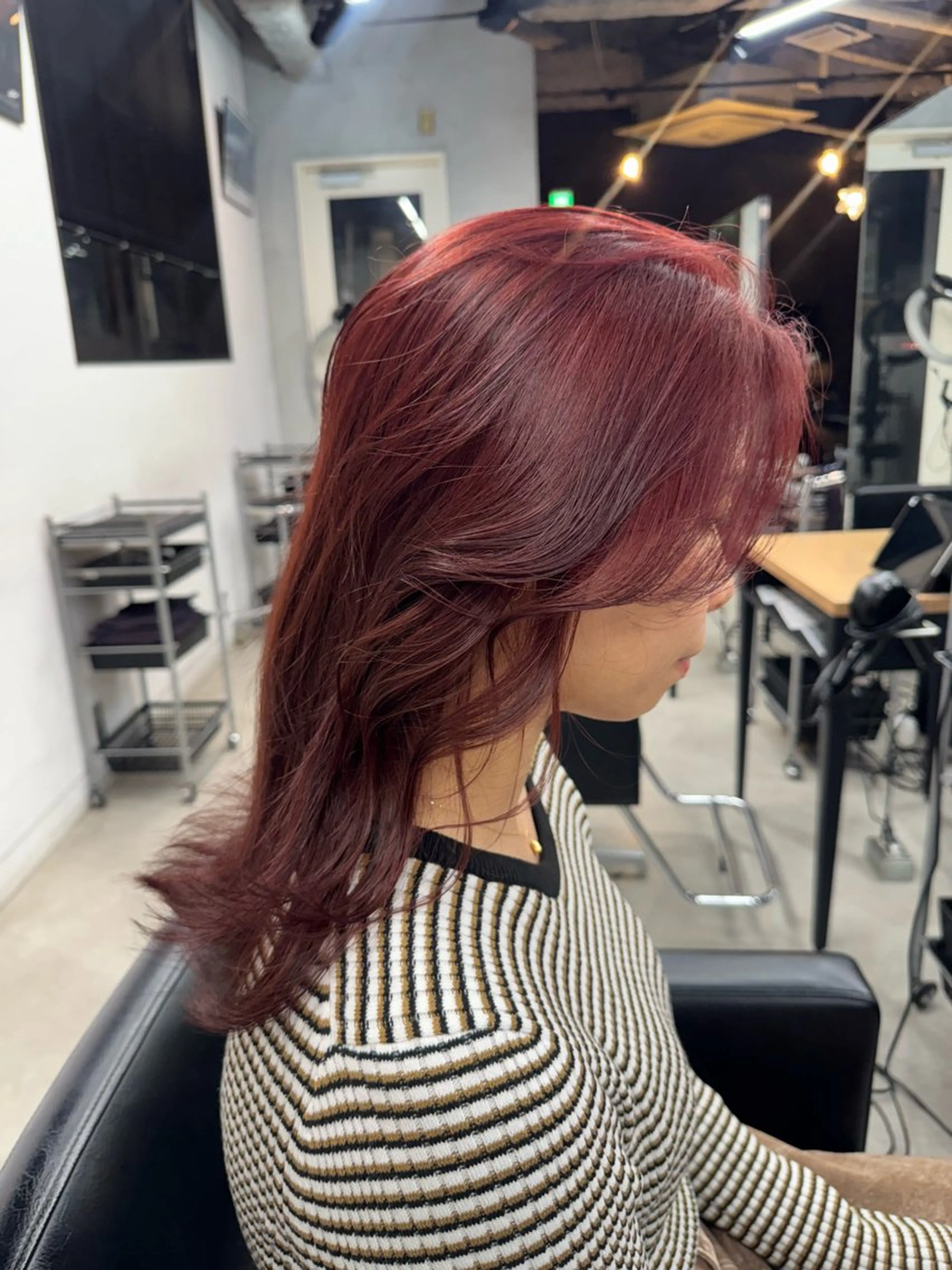 ミディアム カラー ヘアカラー トリートメント Rico / bob/グレージュのヘアスタイル