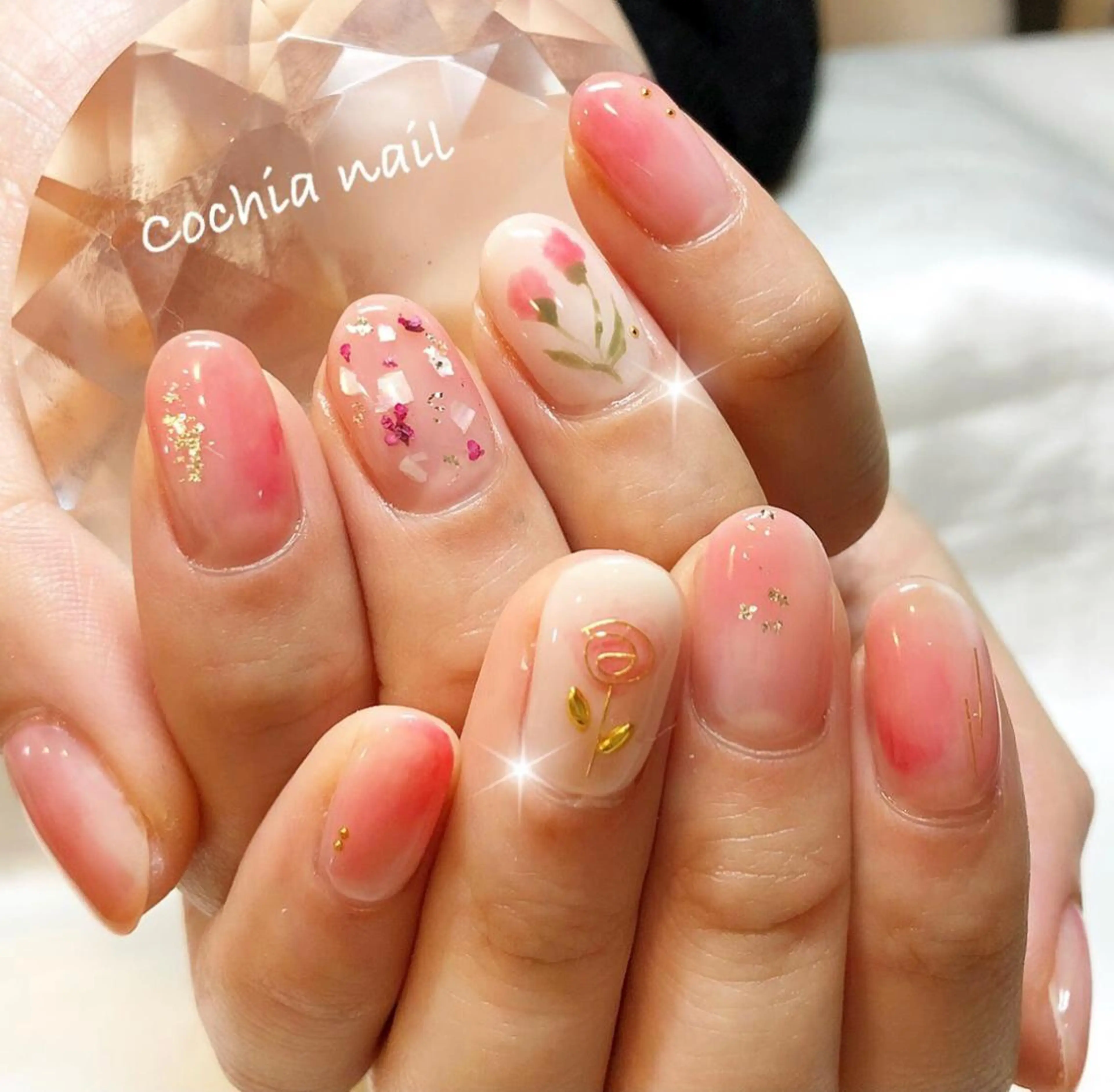 ネイル ハンドネイル ☆Cochia nail☆のネイルデザイン