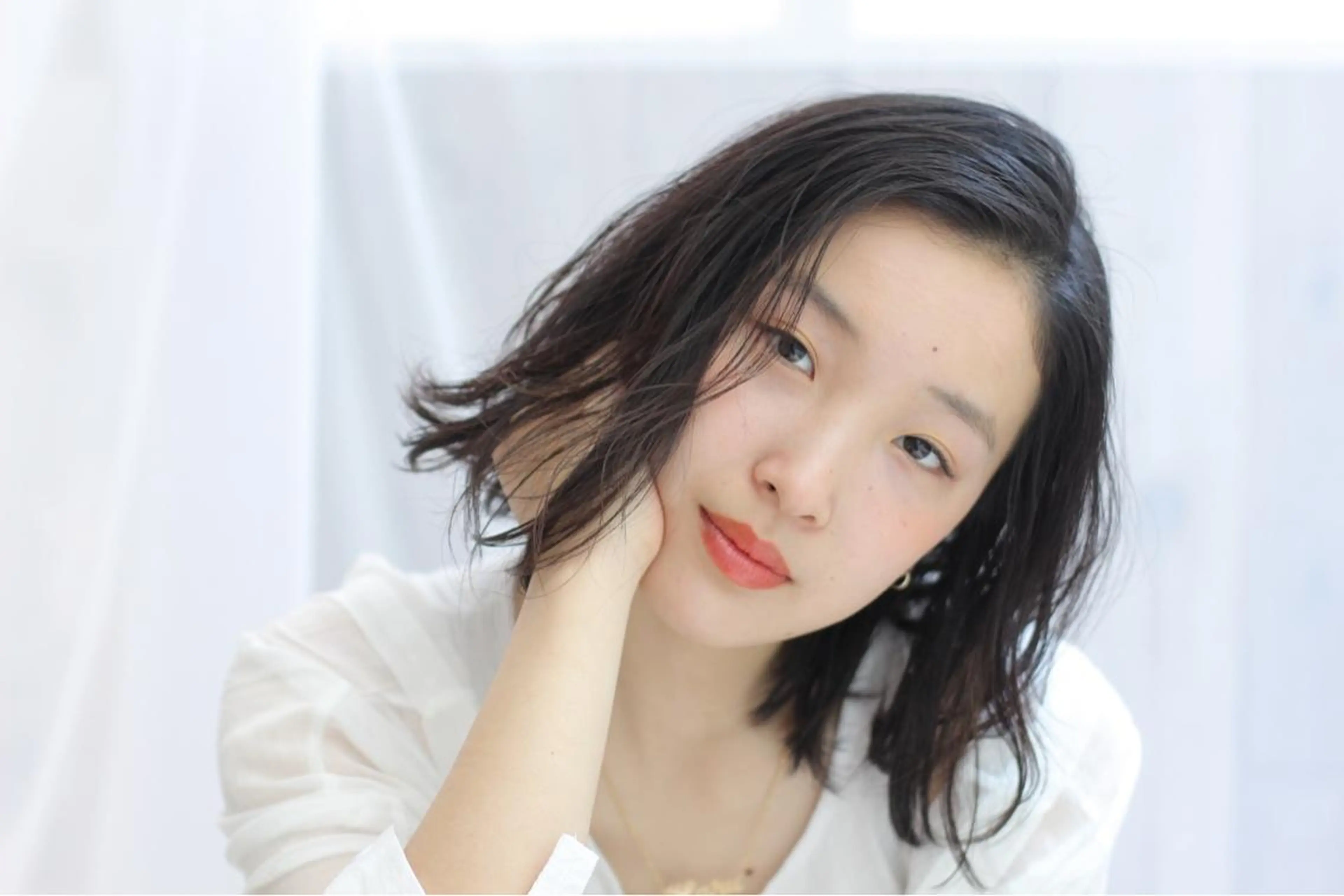 ミディアム 透明感カラー⭐️ 田嶋麗奈のヘアスタイル