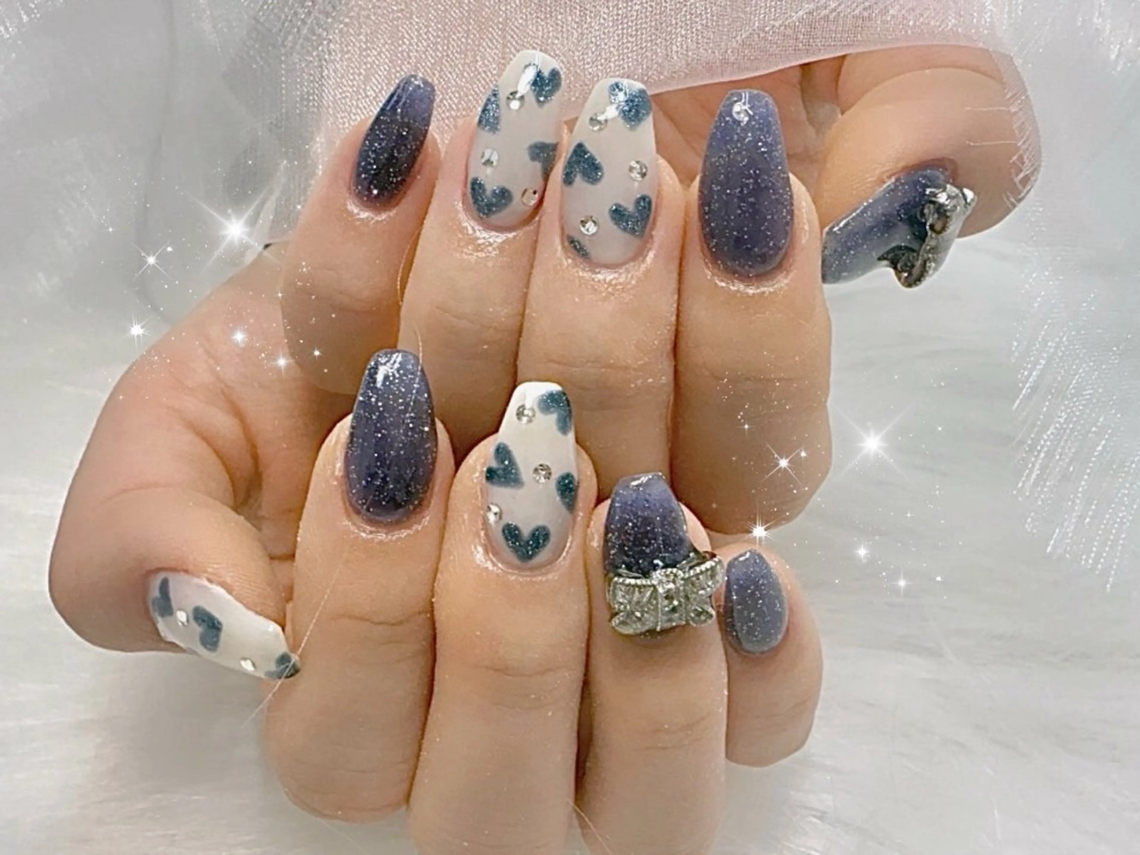 ロング ハンドネイル Lili Nail Studio西荻窪店のネイルデザイン