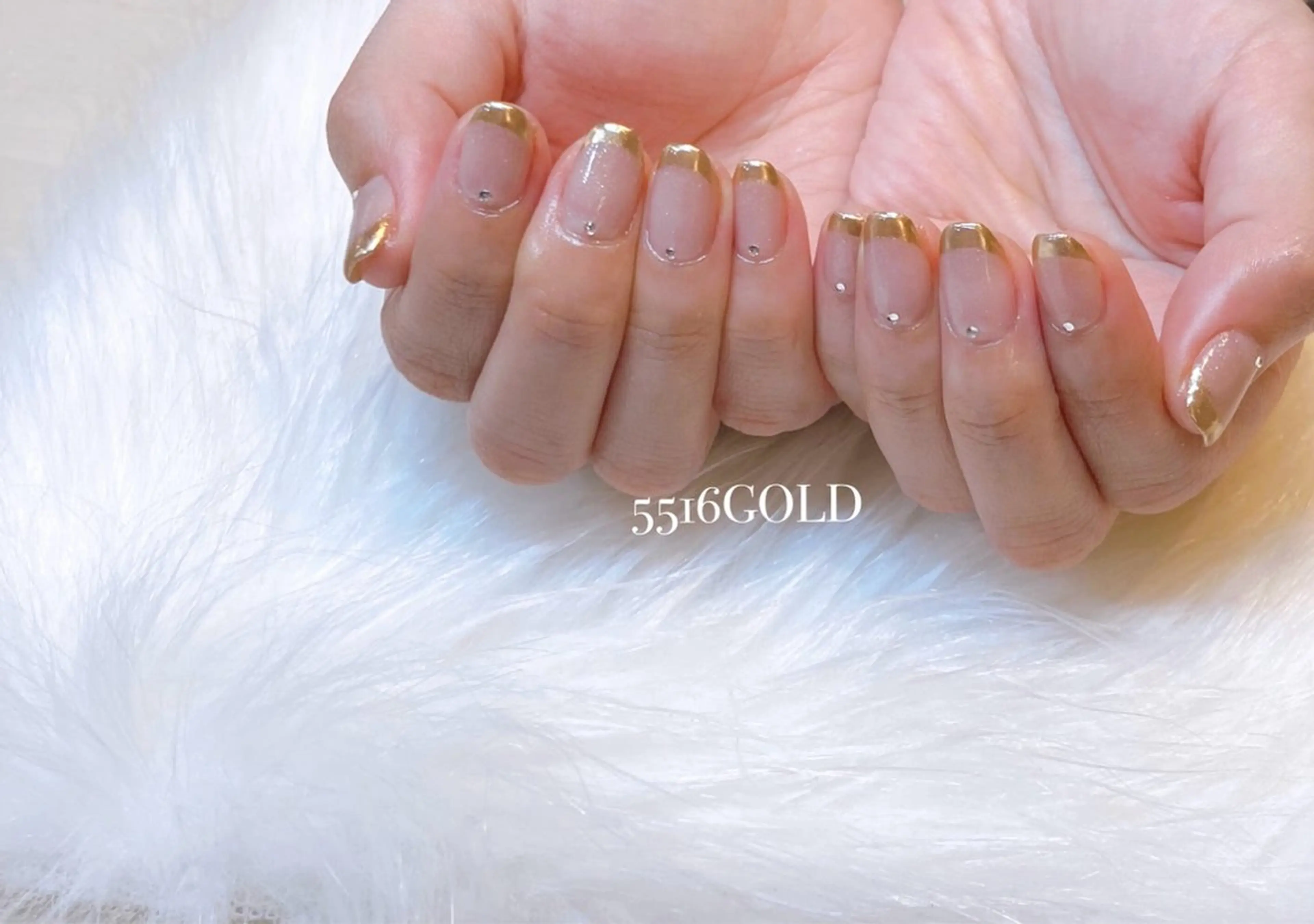 ネイル フレンチネイル ミラーネイル 💎5516 MACHIKOのネイルデザイン