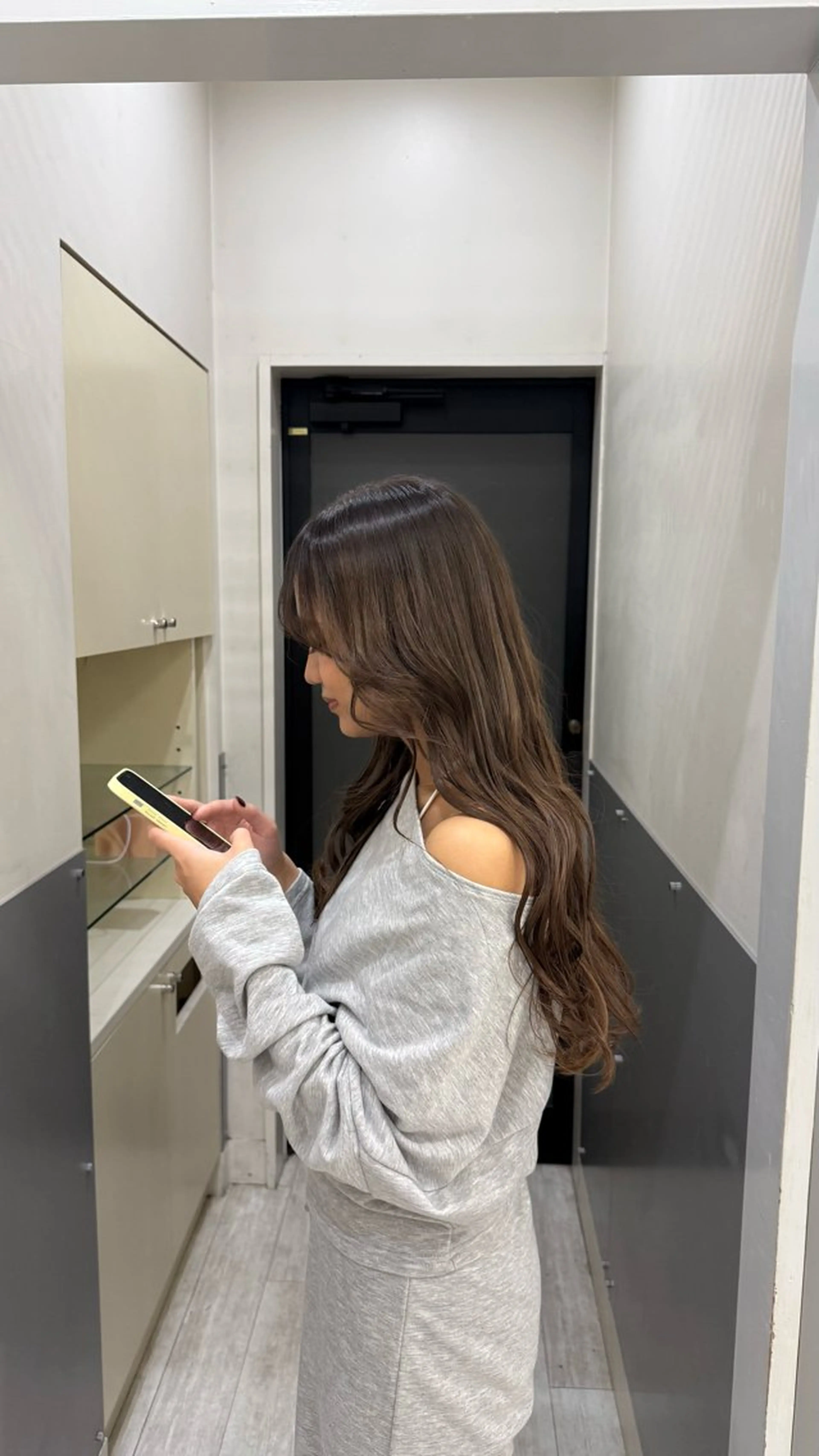 ロング トリートメント ヘアカラー トリートメント Hair&beauty the B  岡崎店所属・磯貝七海/カラー /ブリーチ/縮毛矯正のヘアスタイル