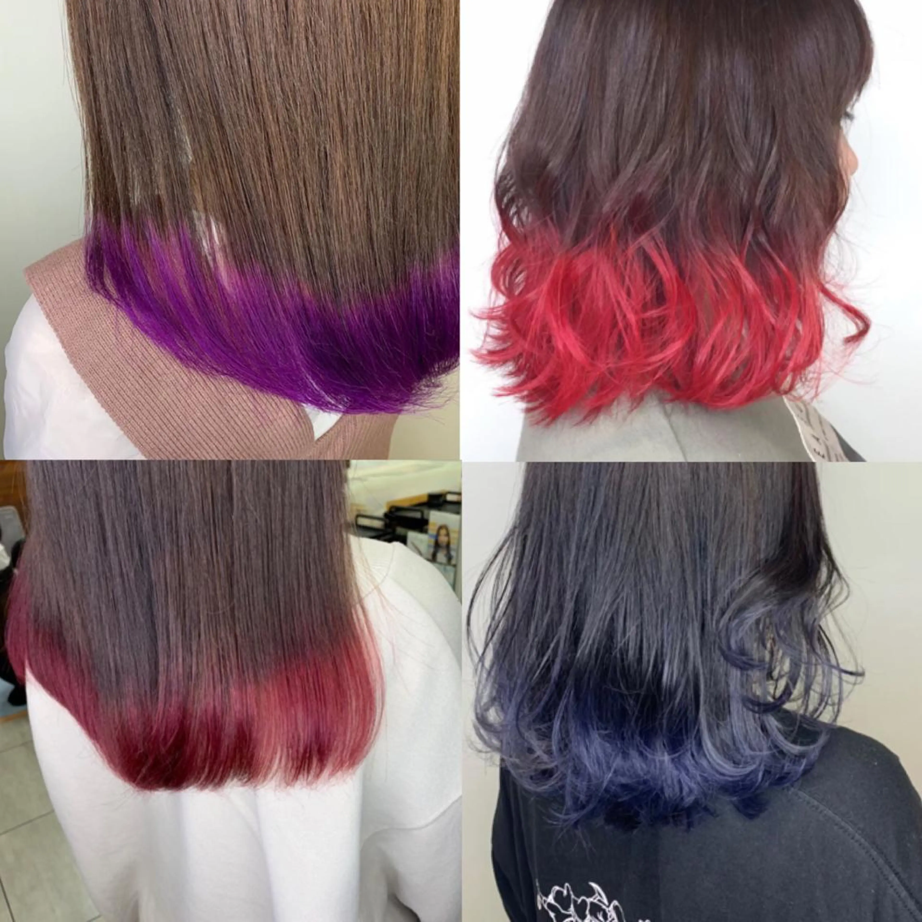 カラー インナー×縮毛矯正 ピンクカラー澤井里菜のヘアスタイル