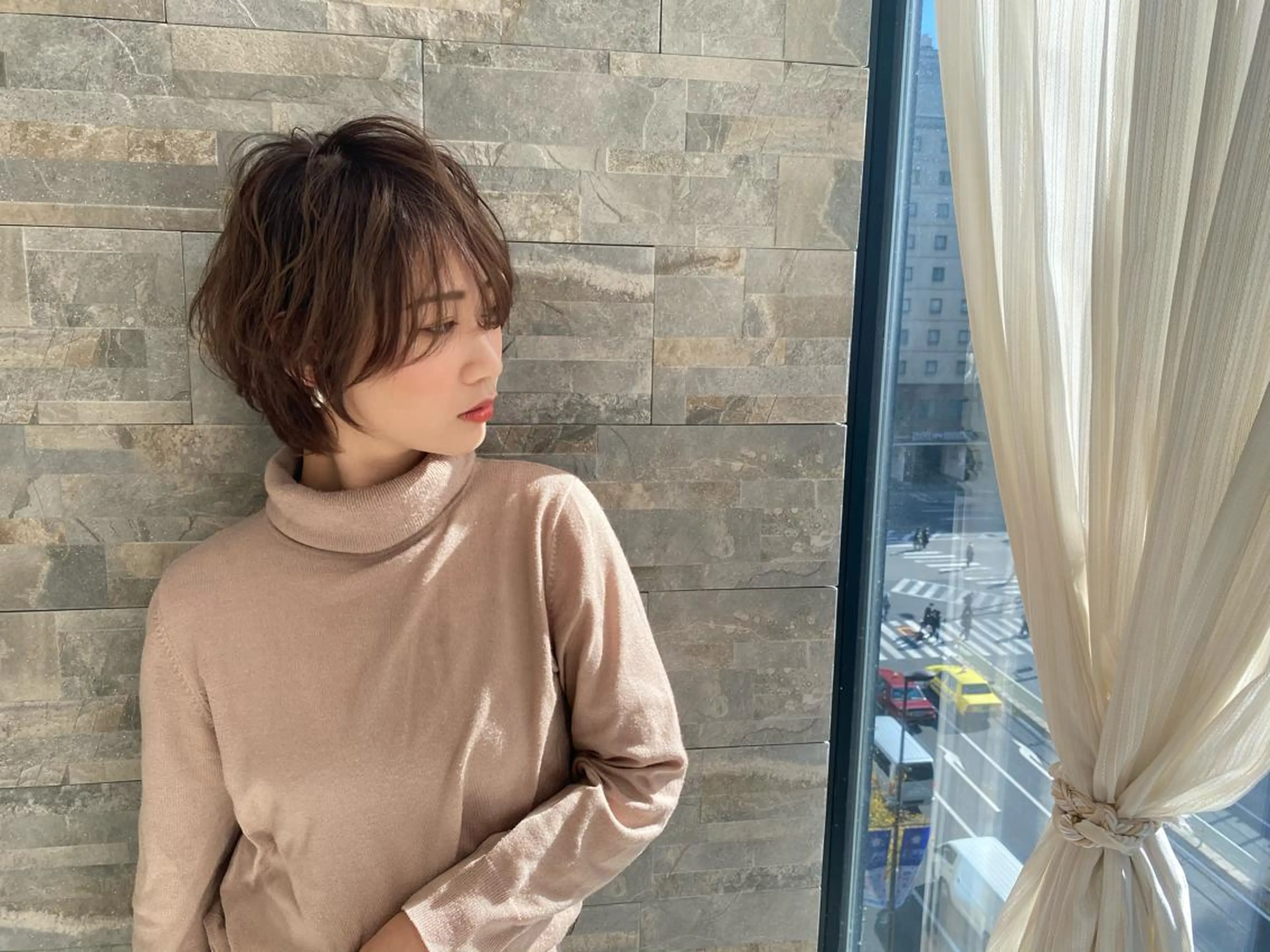 ショート カラー 小顔カット LaBless梅田 🎀坂本リオのヘアスタイル