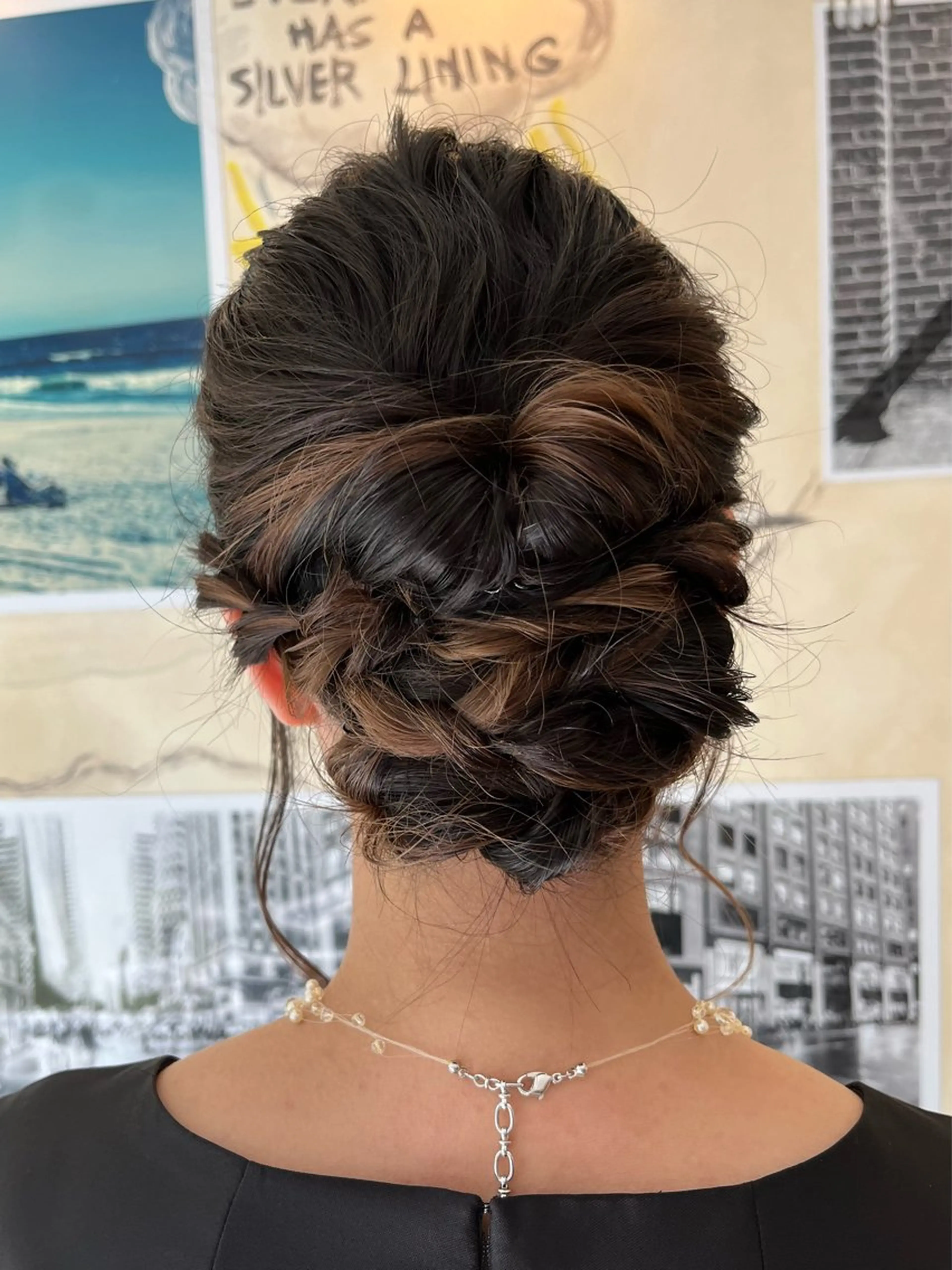 ミディアム ヘアアレンジ ヘアセット 🩷ྀི暖色カラー 🫧ྀིススマゴチヨのヘアスタイル