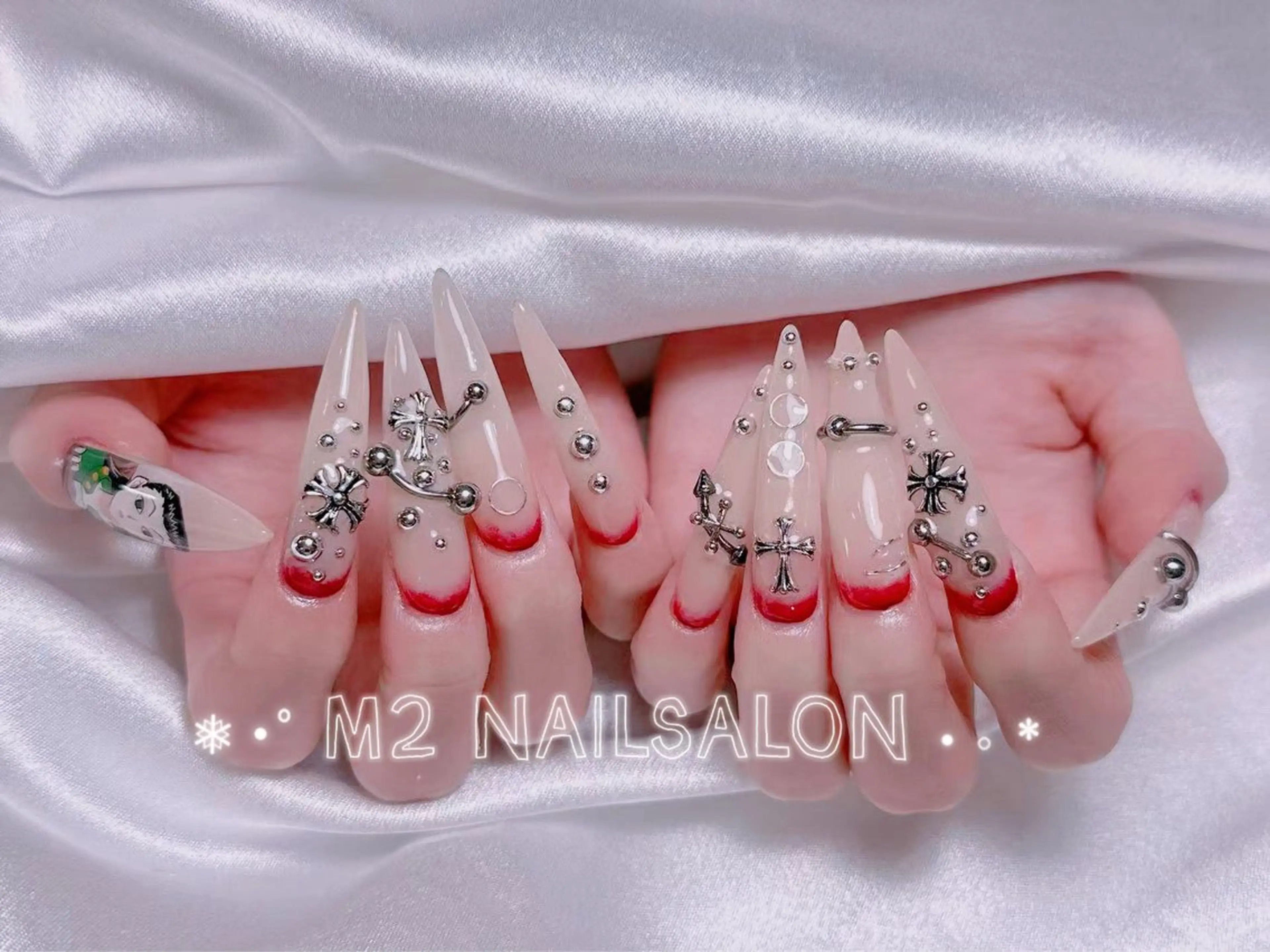 ネイル ハンドネイル 長さだし専門店 M2　rikaのネイルデザイン