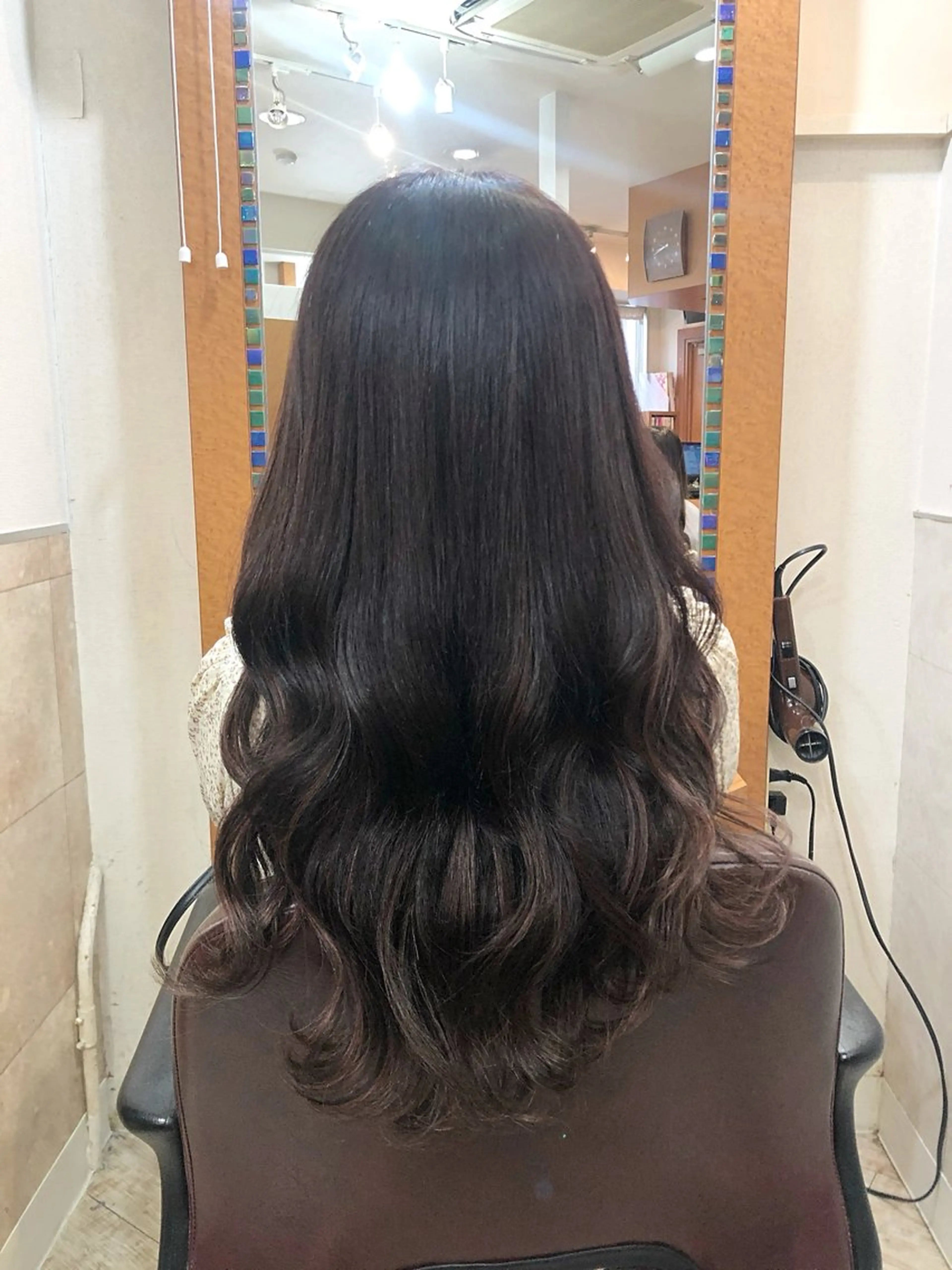 ロング カラー ロング カット エクステ ヘアセット 韓国ヘア🤍髪質改善 🇰🇷AKANEのヘアスタイル