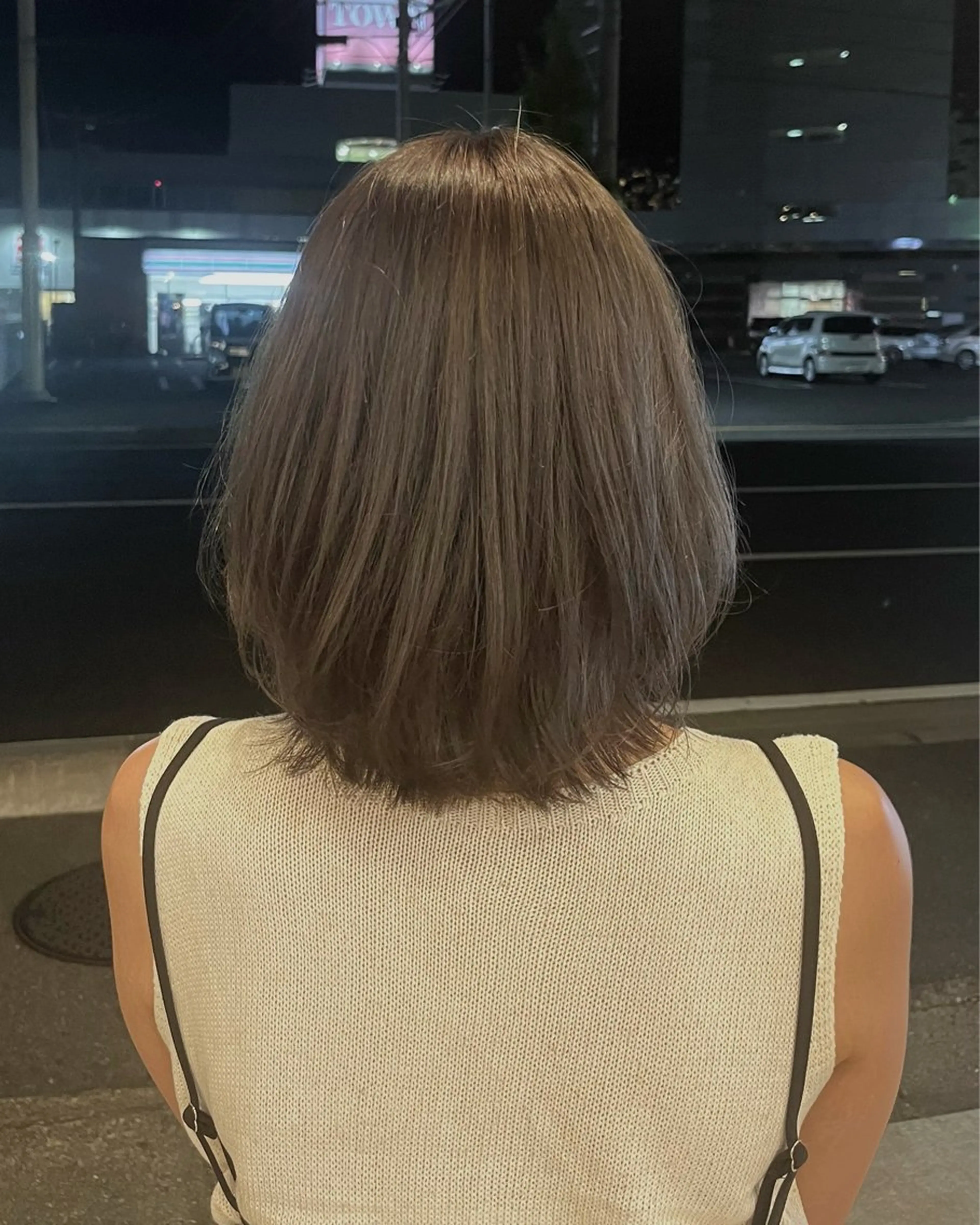 ミディアム カット ヘアカラー セジールヘアメゾン所属・韓国レイヤー/透明感 カラー🐈曾根高のヘアスタイル