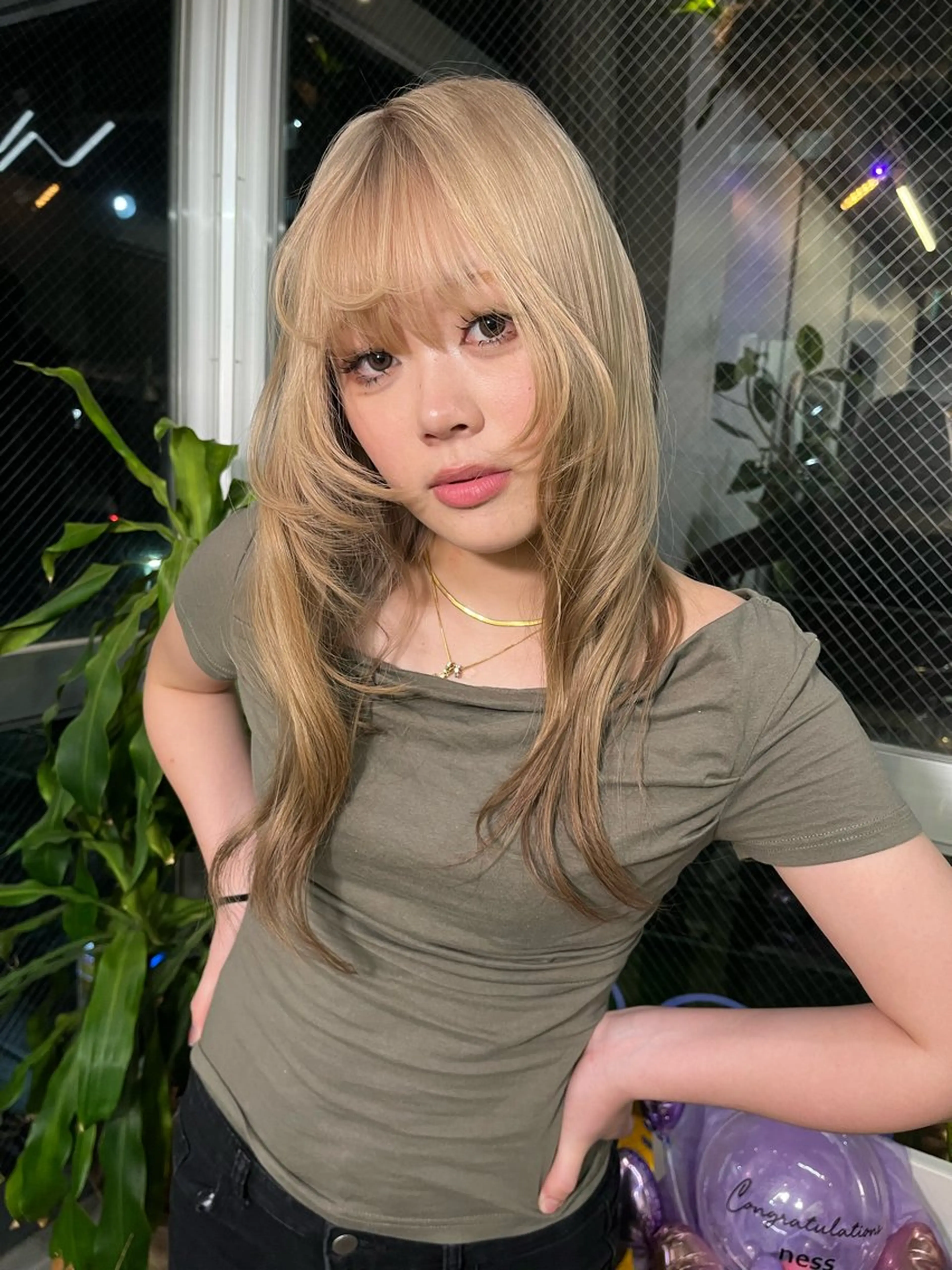 ロング ヘアカラー 💜ness/ くるみ💜のヘアスタイル