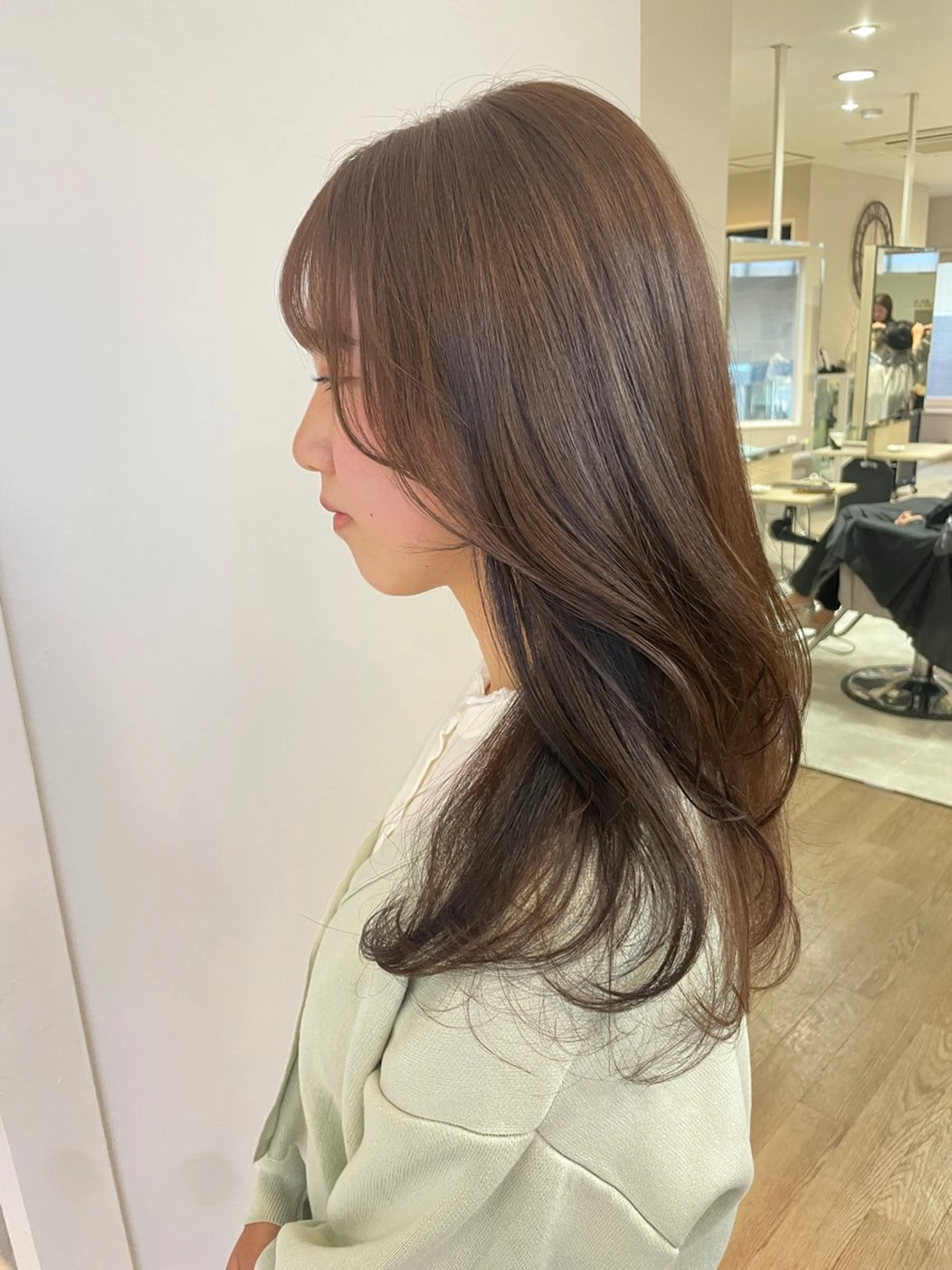 ロング カラー レイヤーカット カット ヘアカラー HARUKA韓国ヘア /Luana梅田のヘアスタイル