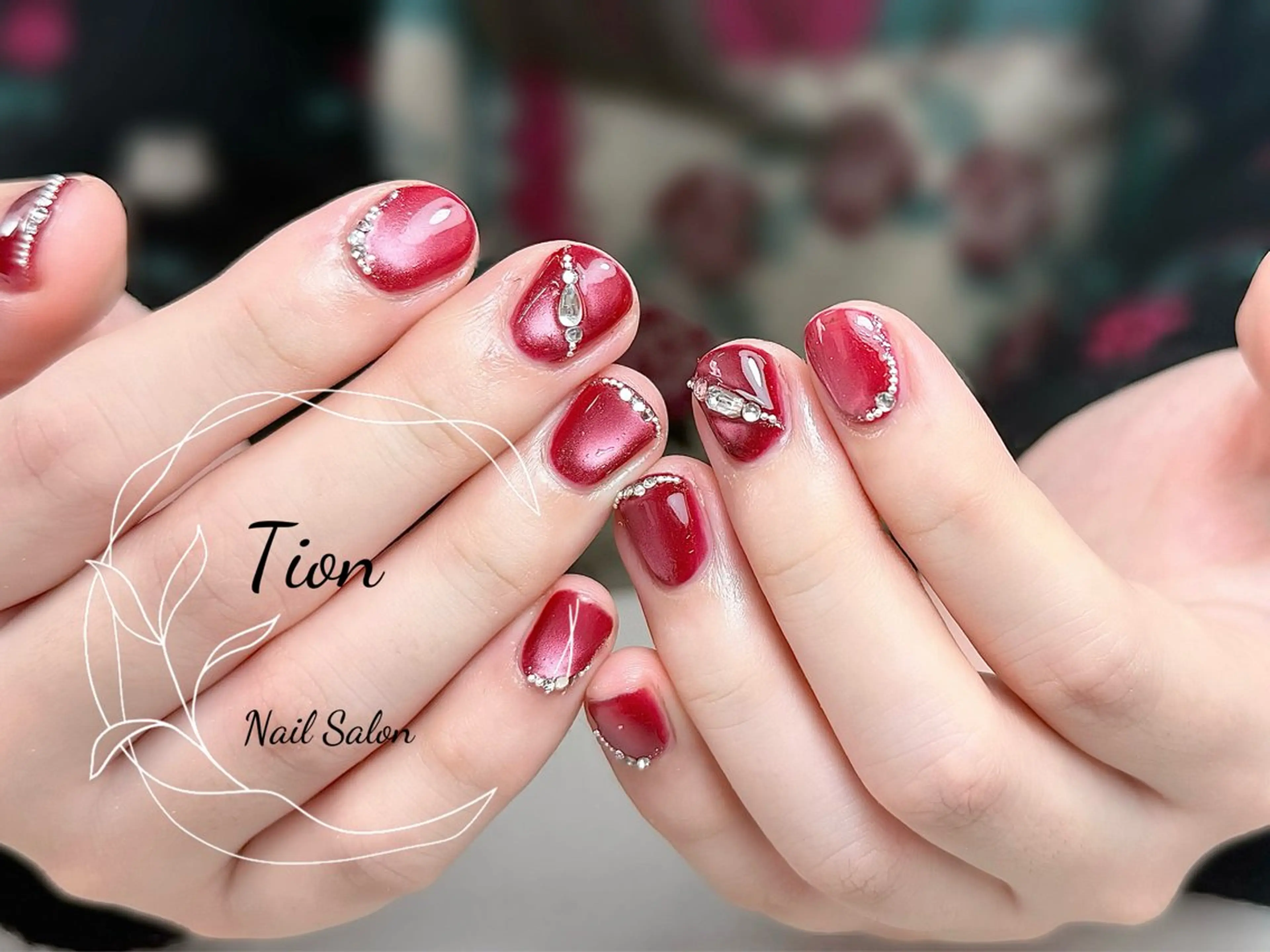 ネイル 長さ出し フットネイル ジェルネイル 韓国ネイル マグネットネイル Nailsalon Tion二子玉川店のネイルデザイン