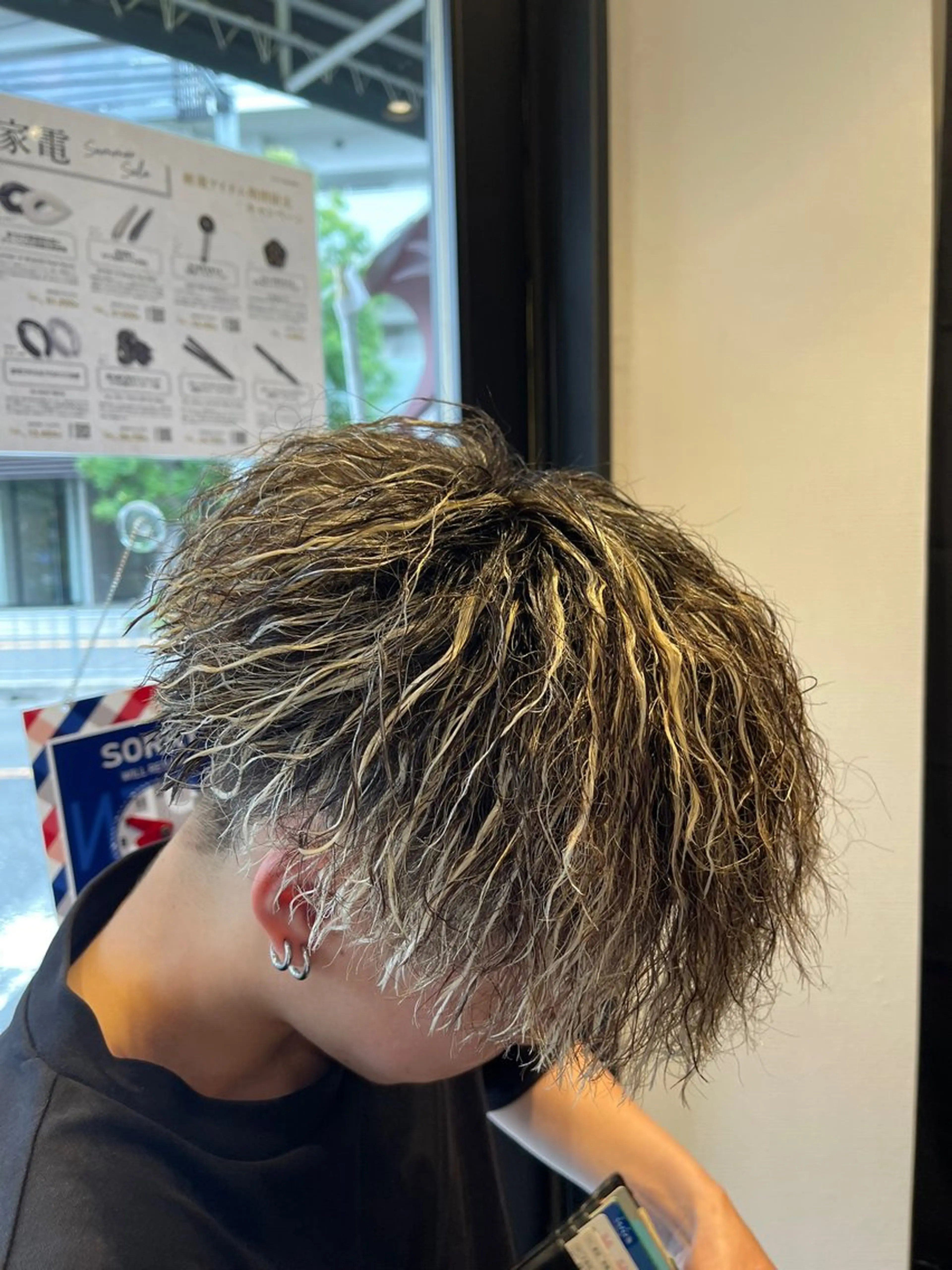 カット＋ハイライト＋パーマの写真