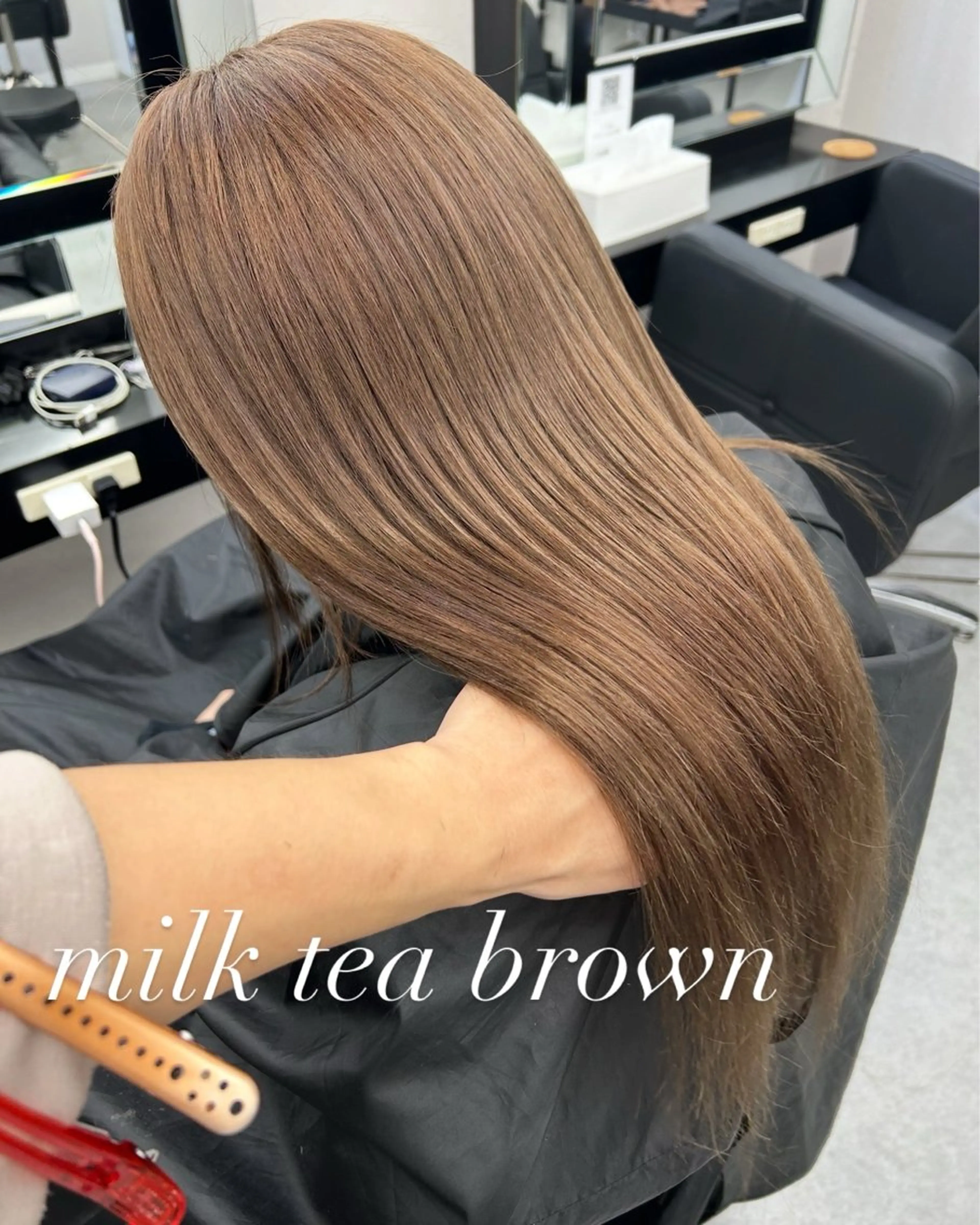 セミロング ミルクティーブラウン ヘアカラー トリートメント ALPHA. 宏哉のヘアスタイル