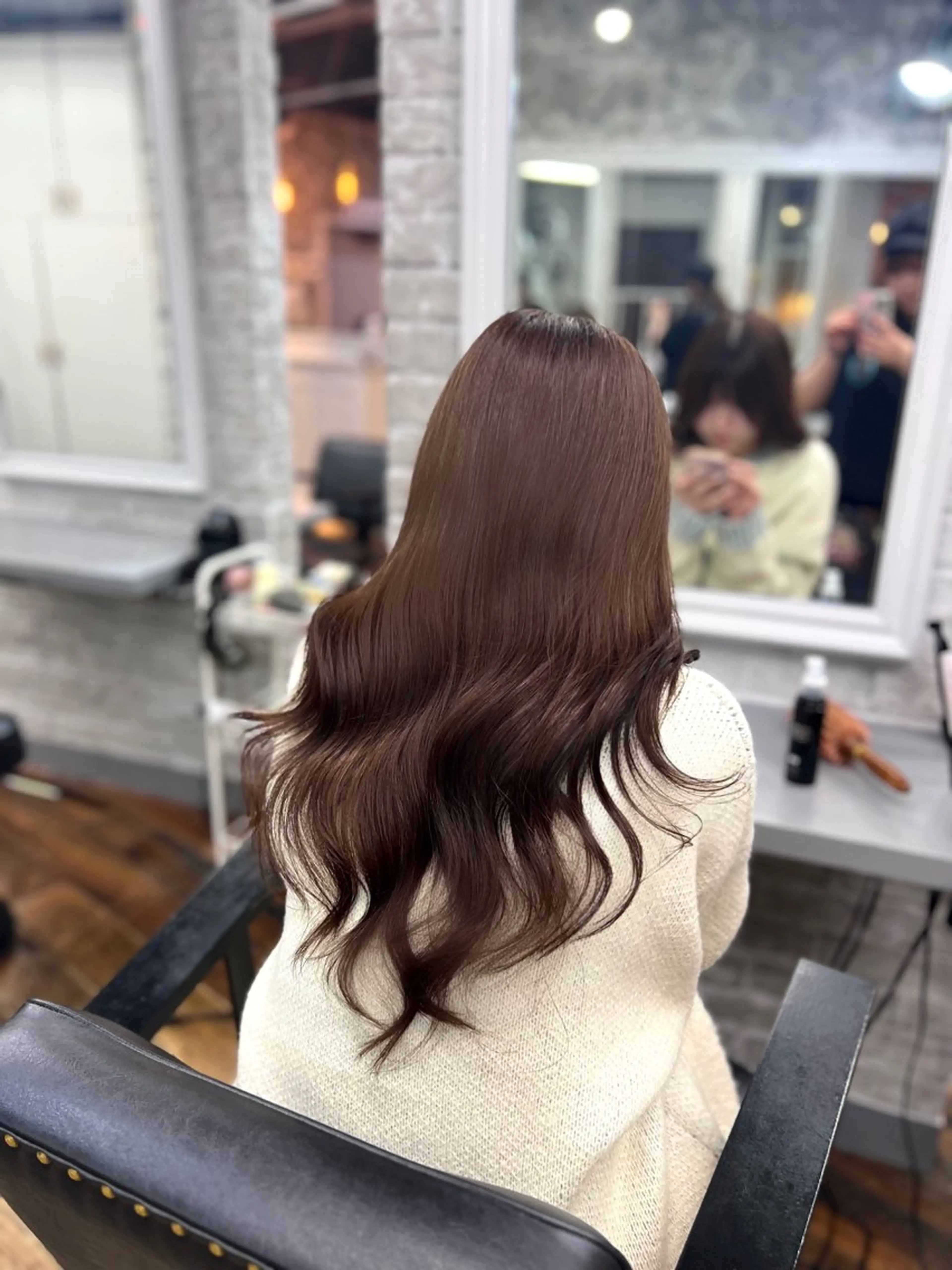 ミディアム 【💖ブリーチ/ 縮毛矯正】あおい🌷のヘアスタイル