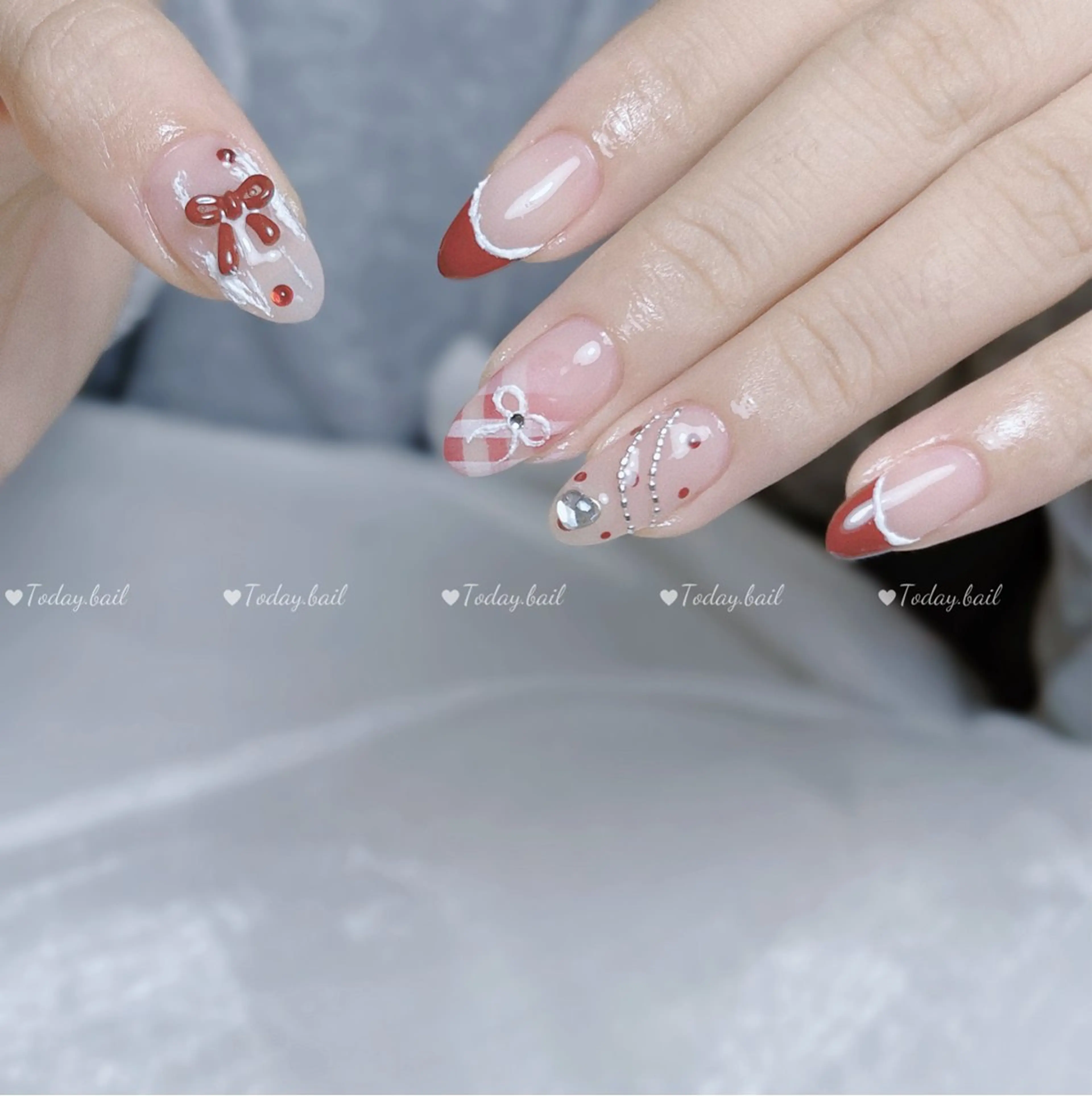 ネイル ハンドネイル 🎀Today nail💅のネイルデザイン