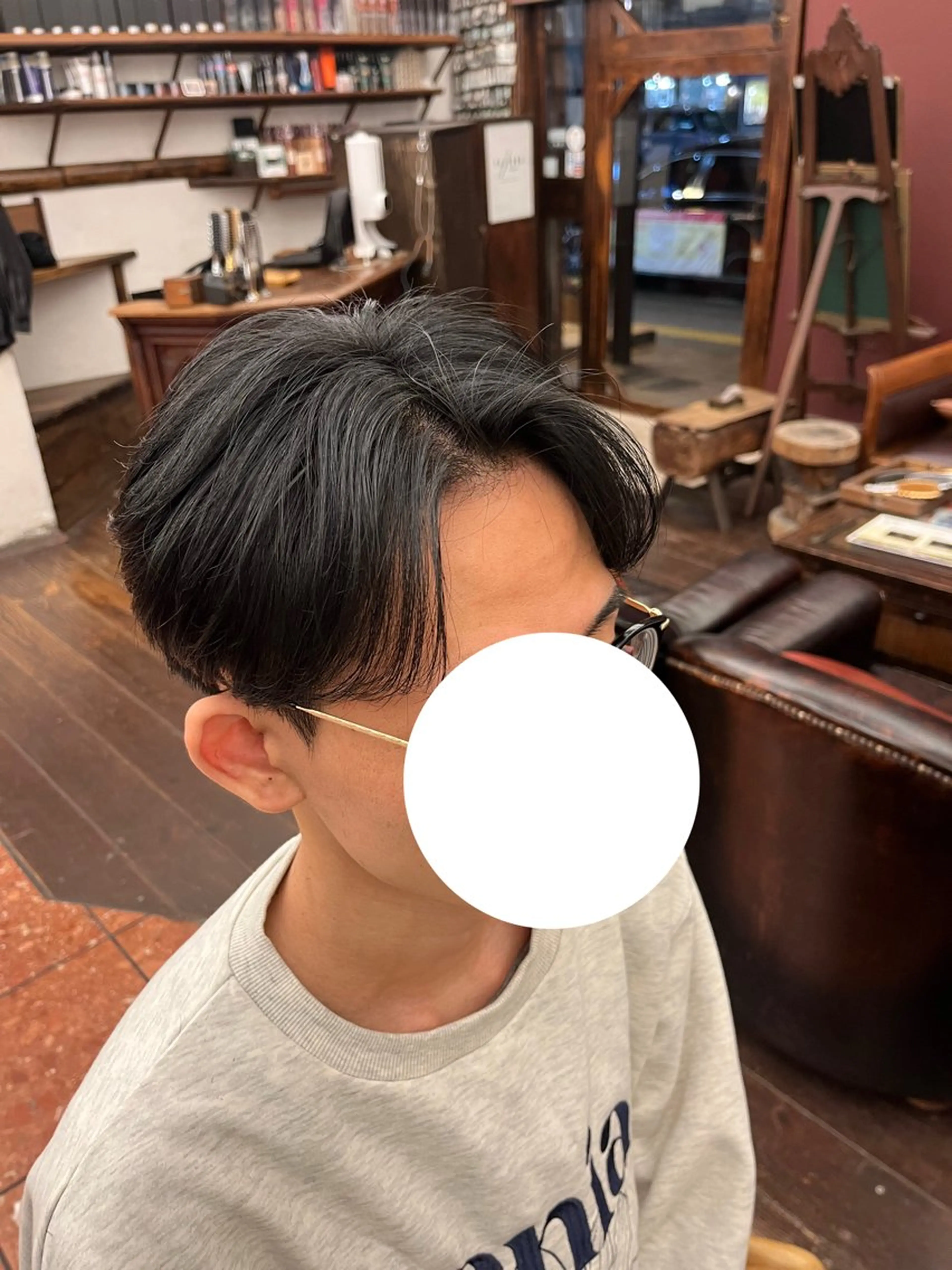 メンズ センターパート カット Y.S.PARK広尾所属・渡邉 陸都のヘアスタイル