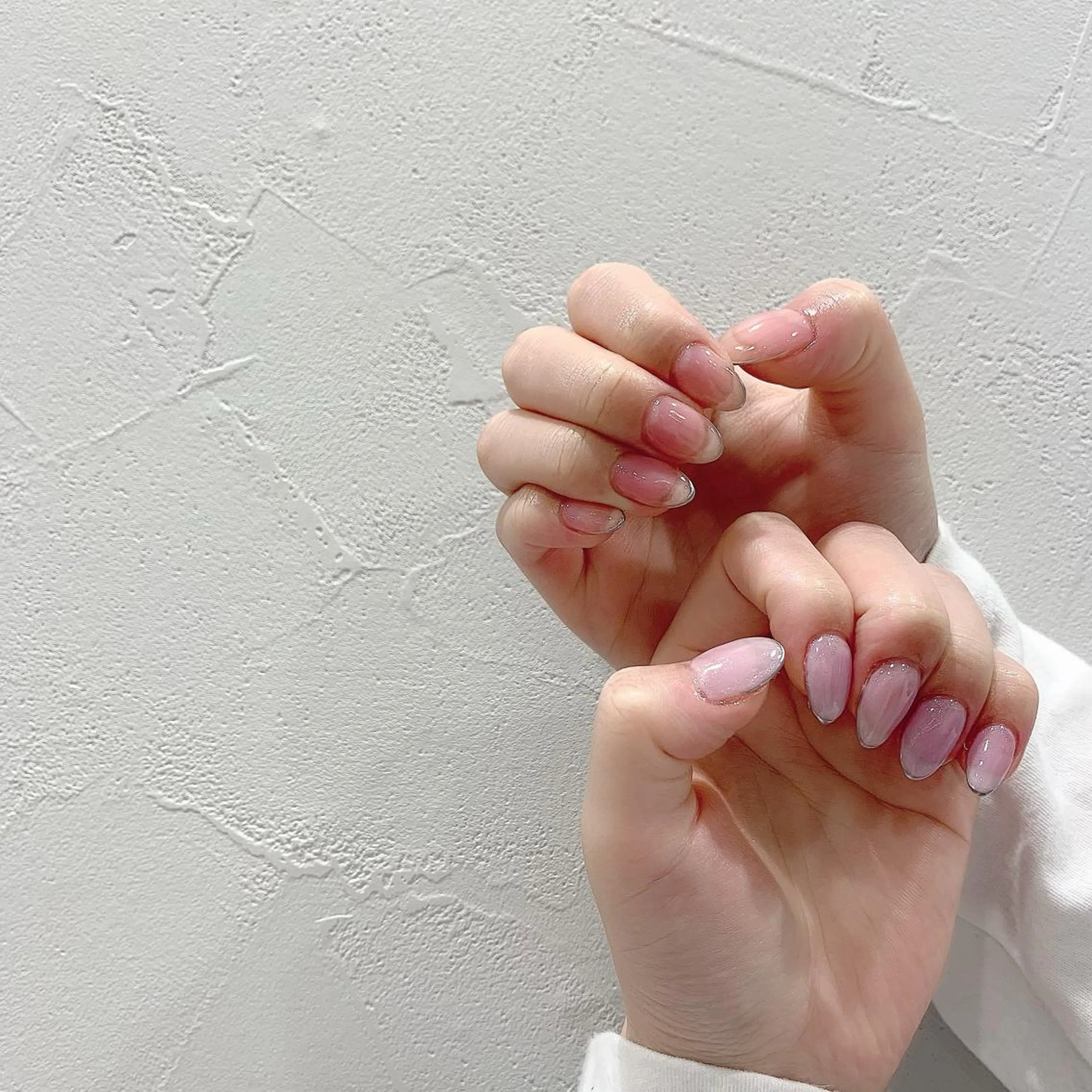 ネイル クリアネイル ハンドネイル 佐藤 まりえのネイルデザイン