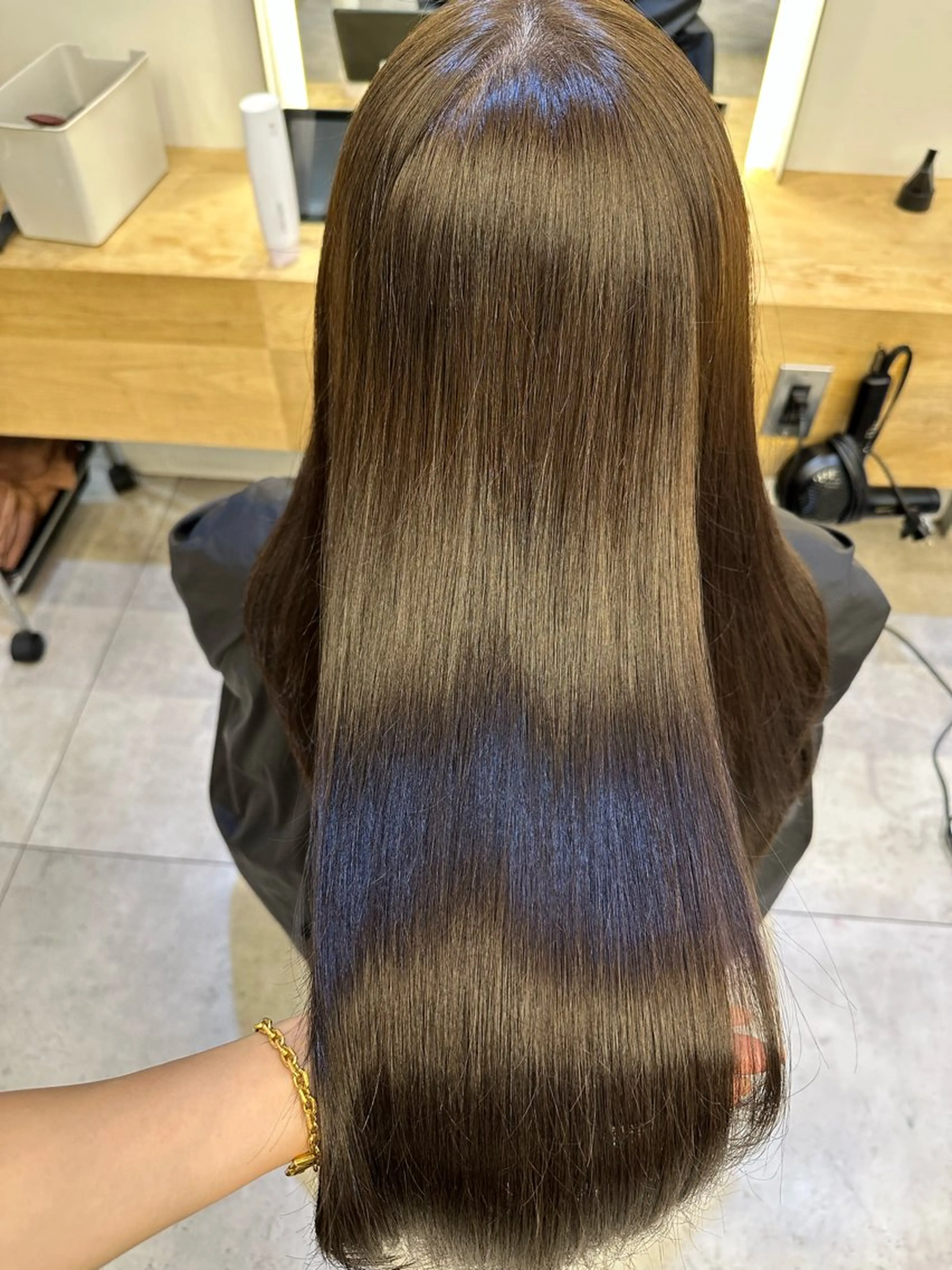 セミロング ヘアカラー トリートメント 中村 かおりのヘアスタイル