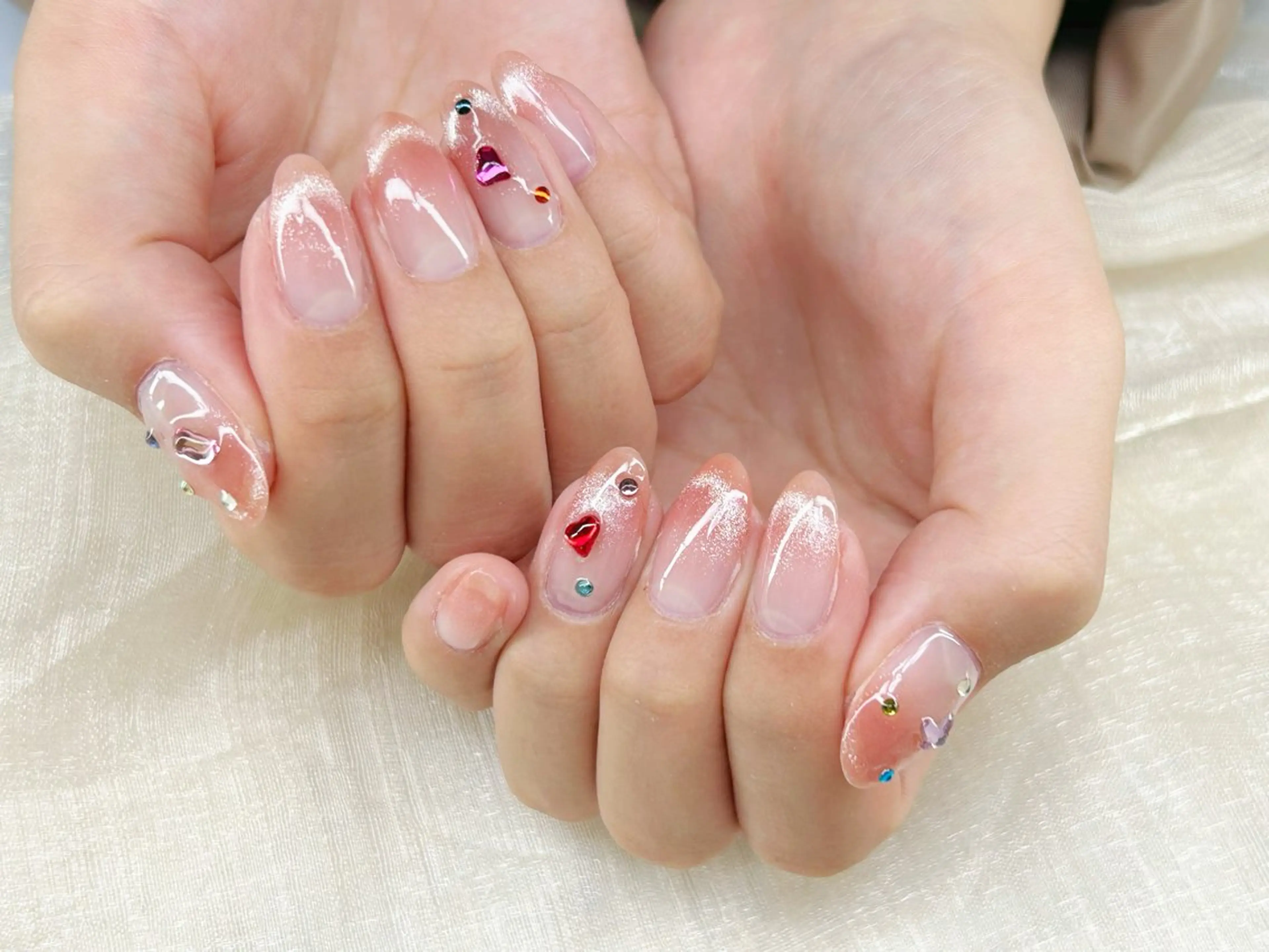 ネイル アートネイル 成人式 長さ出し フットネイル マグネットネイル ハンドネイル Lino Nailのネイルデザイン