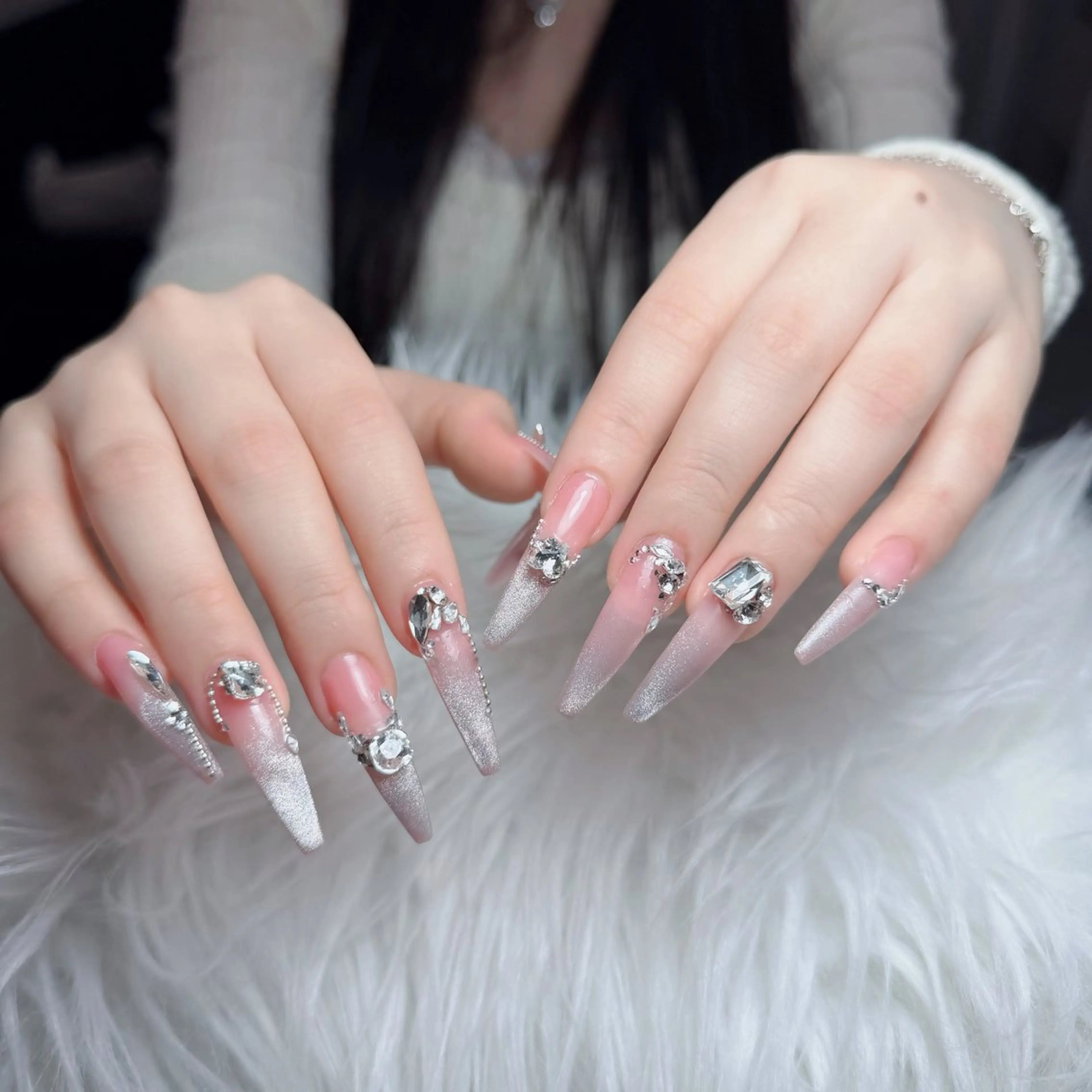 ネイル アートネイル フレンチネイル ジェルネイル 韓国ネイル マグネットネイル ハンドネイル Lenie Nail Okuboのネイルデザイン