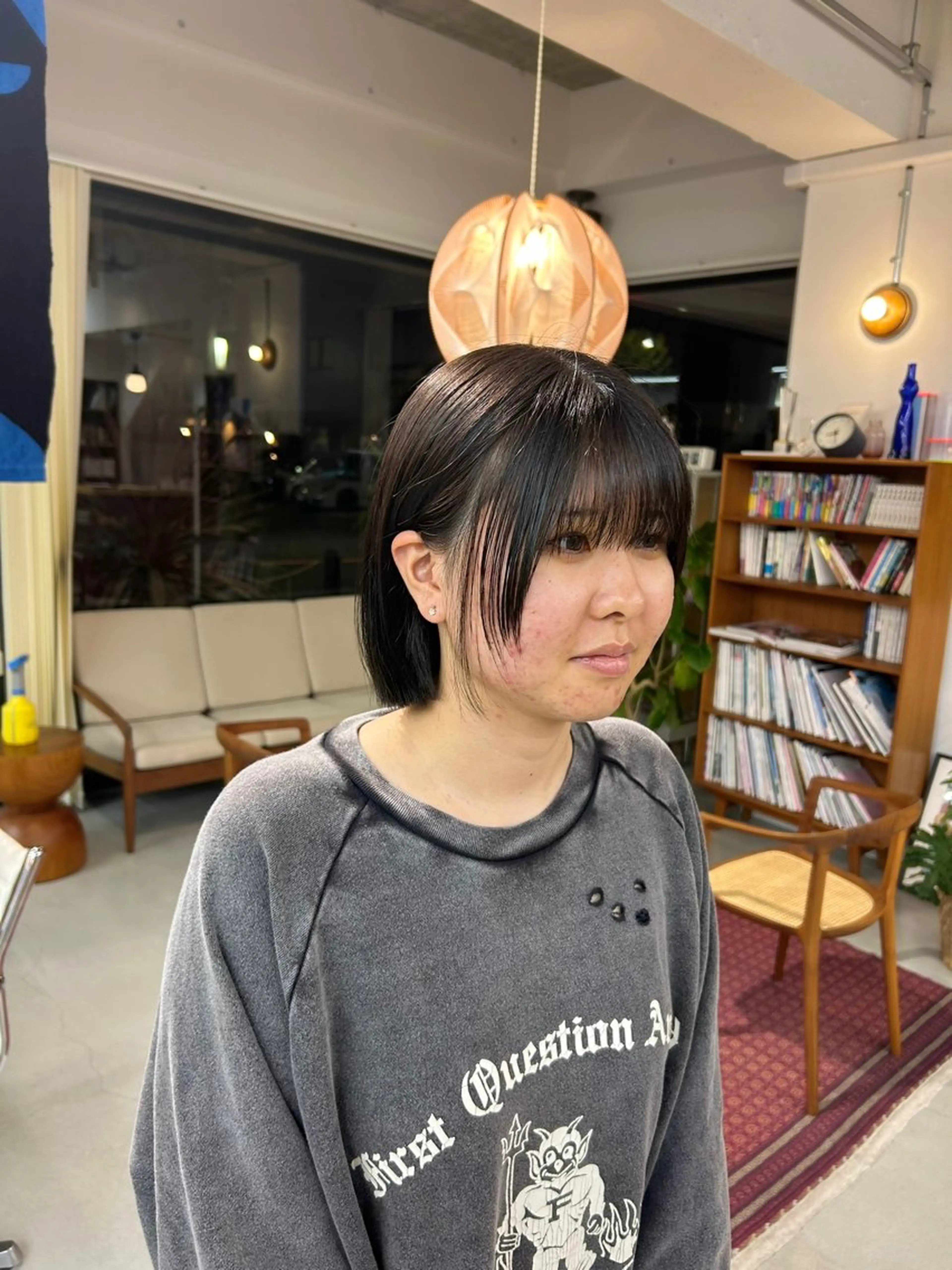 ショート 顔まわりレイヤー レイヤーカット 藤原 あかりのヘアスタイル