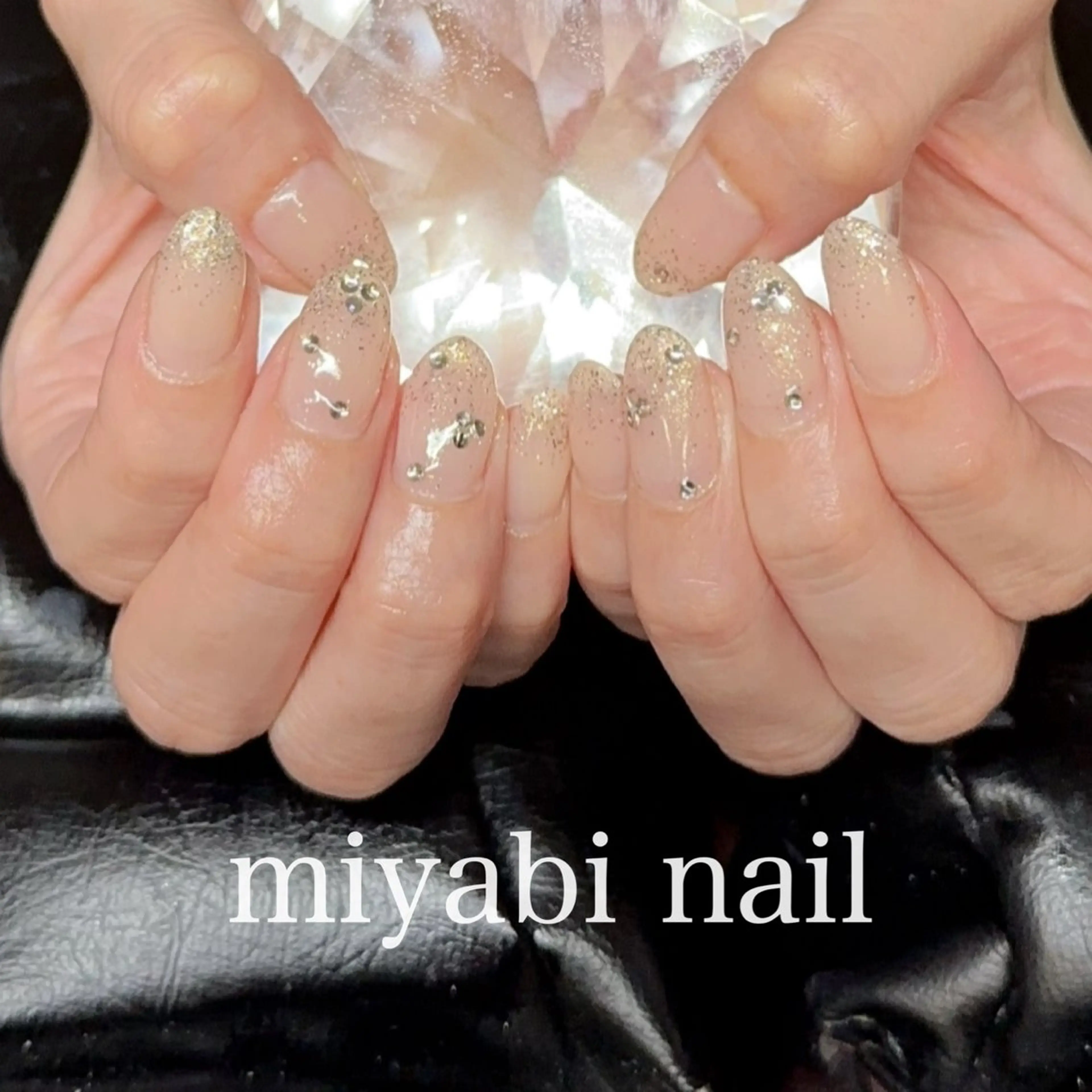 ネイル アートネイル ジェルネイル ラメ(グリッター) 持ち込み ピンク miyabi nail 桂川駅近くのネイルデザイン