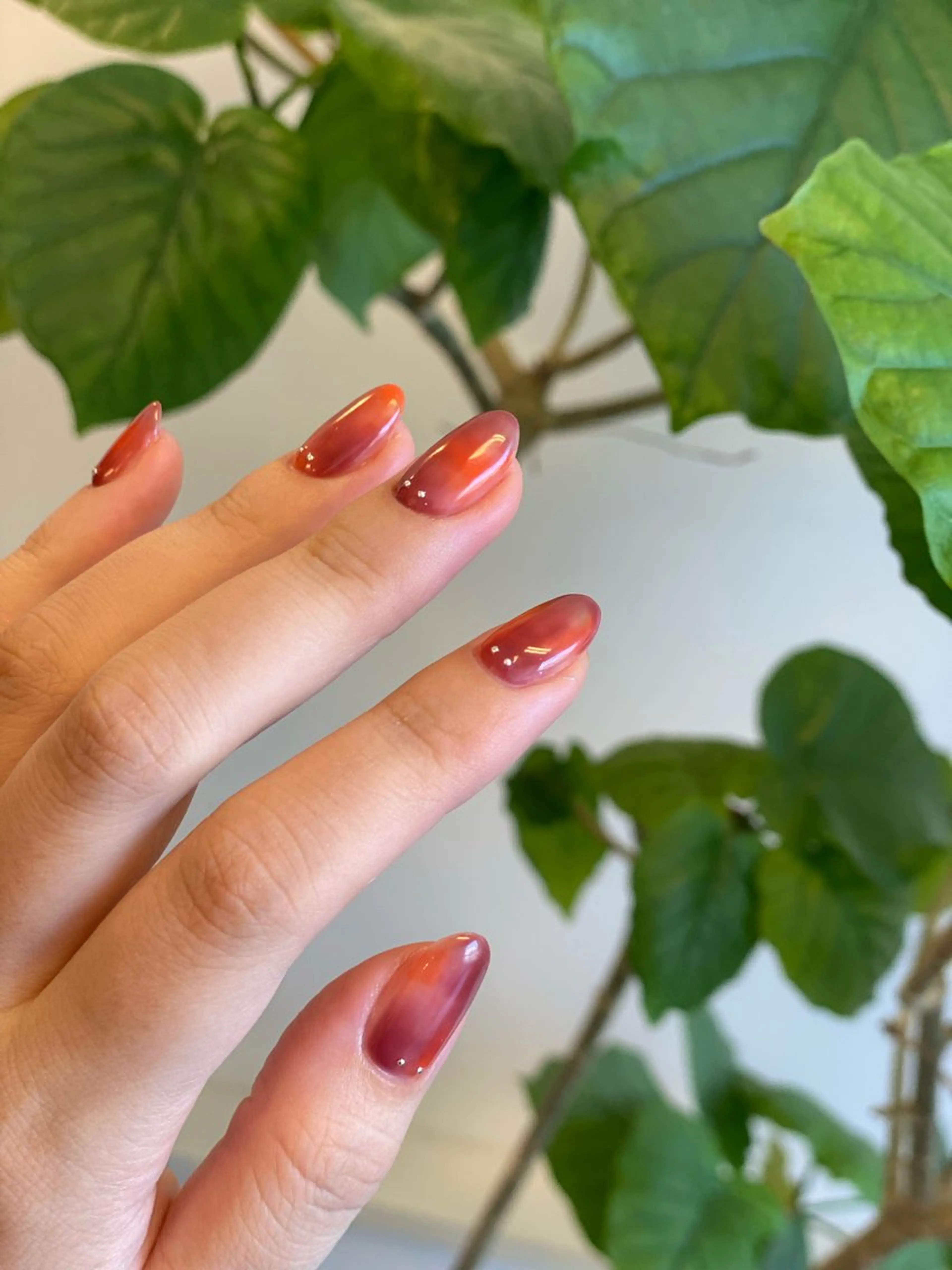 ネイル オレンジ シンプルネイル 練習モデル募集 RooM_yukiのネイルデザイン